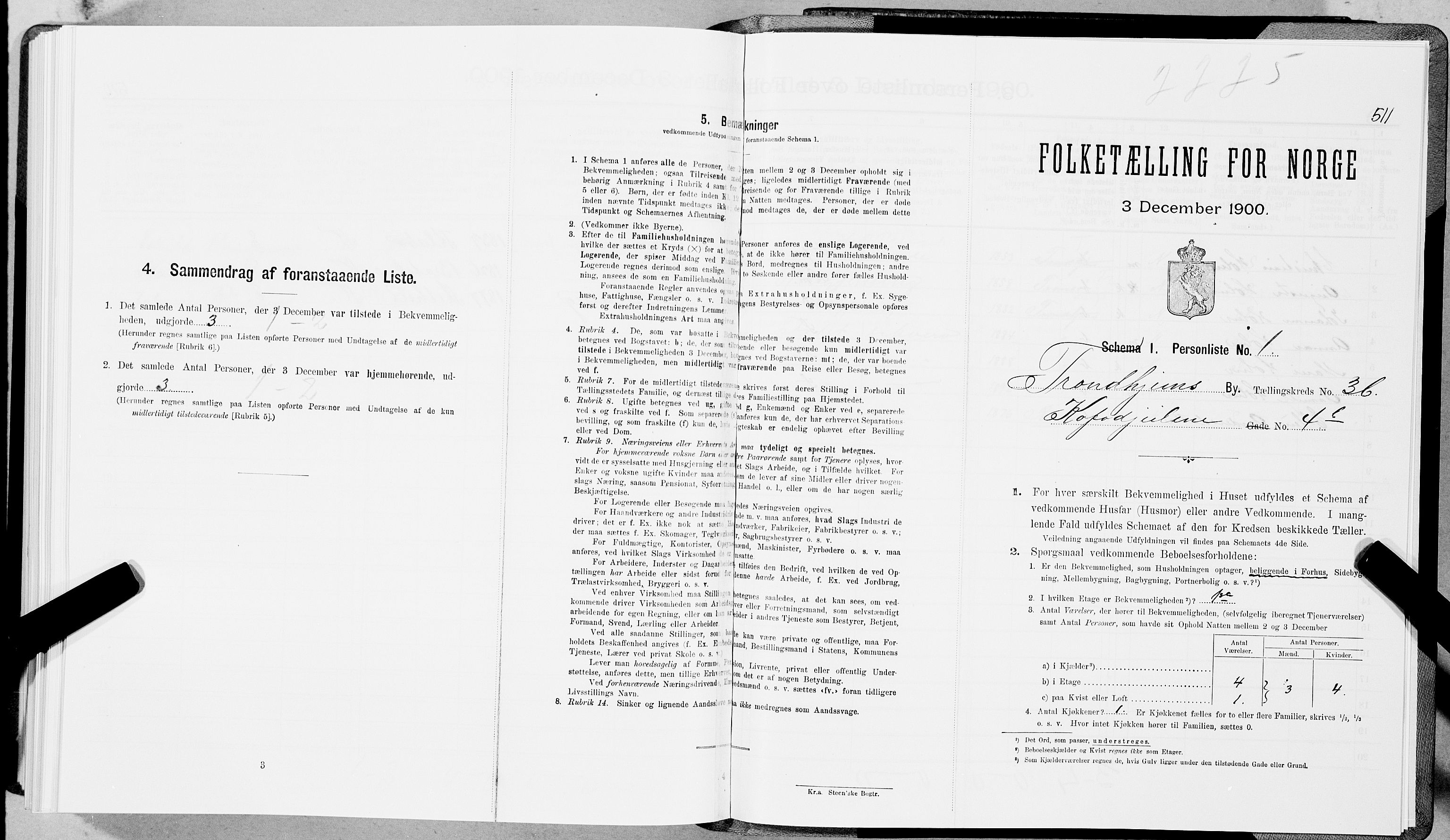 SAT, Folketelling 1900 for 1601 Trondheim kjøpstad, 1900, s. 6278