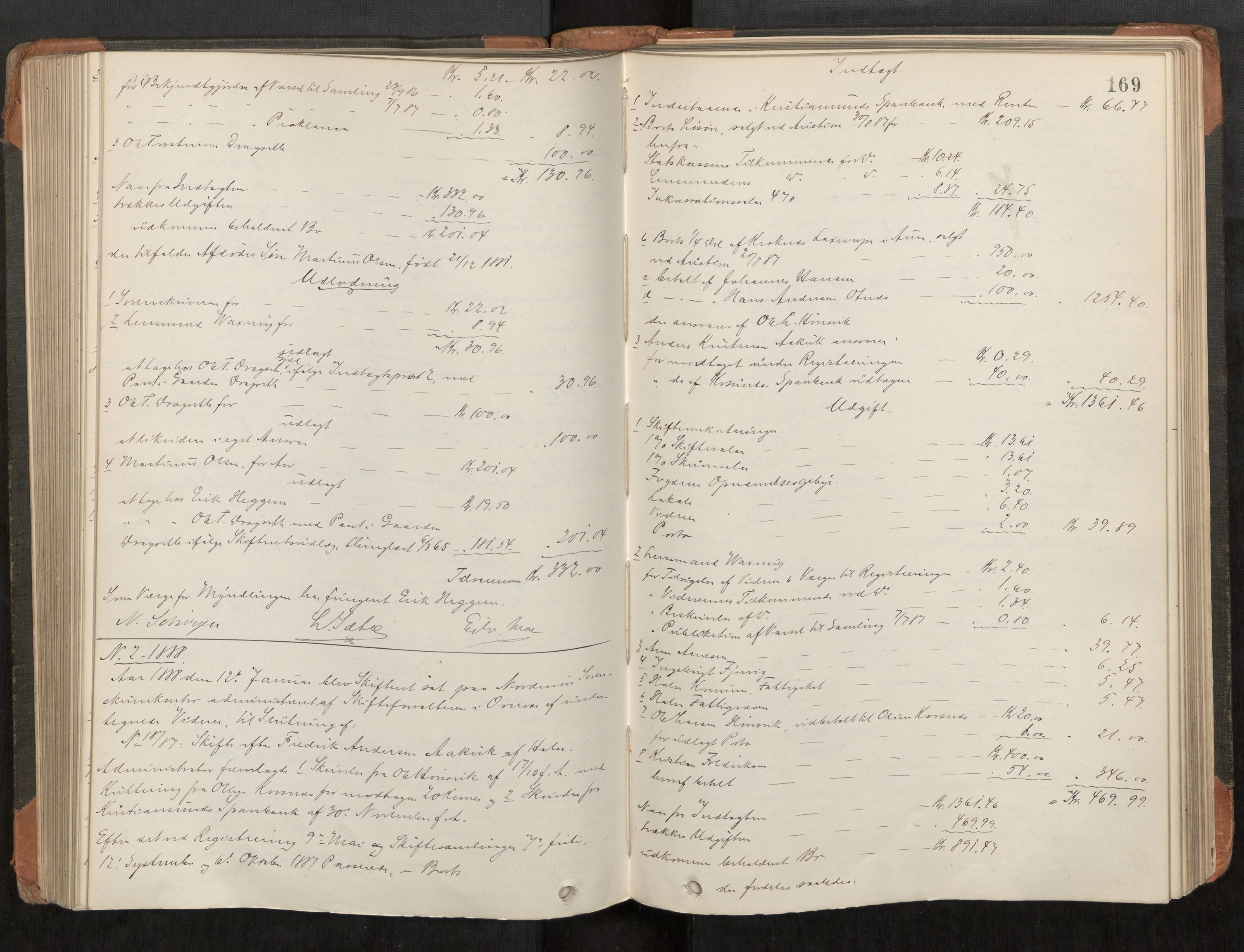 Nordmøre sorenskriveri, AV/SAT-A-4132/1/3/3A/L0040: Utlodningsprotokoll nr 09, 1885-1890, s. 169