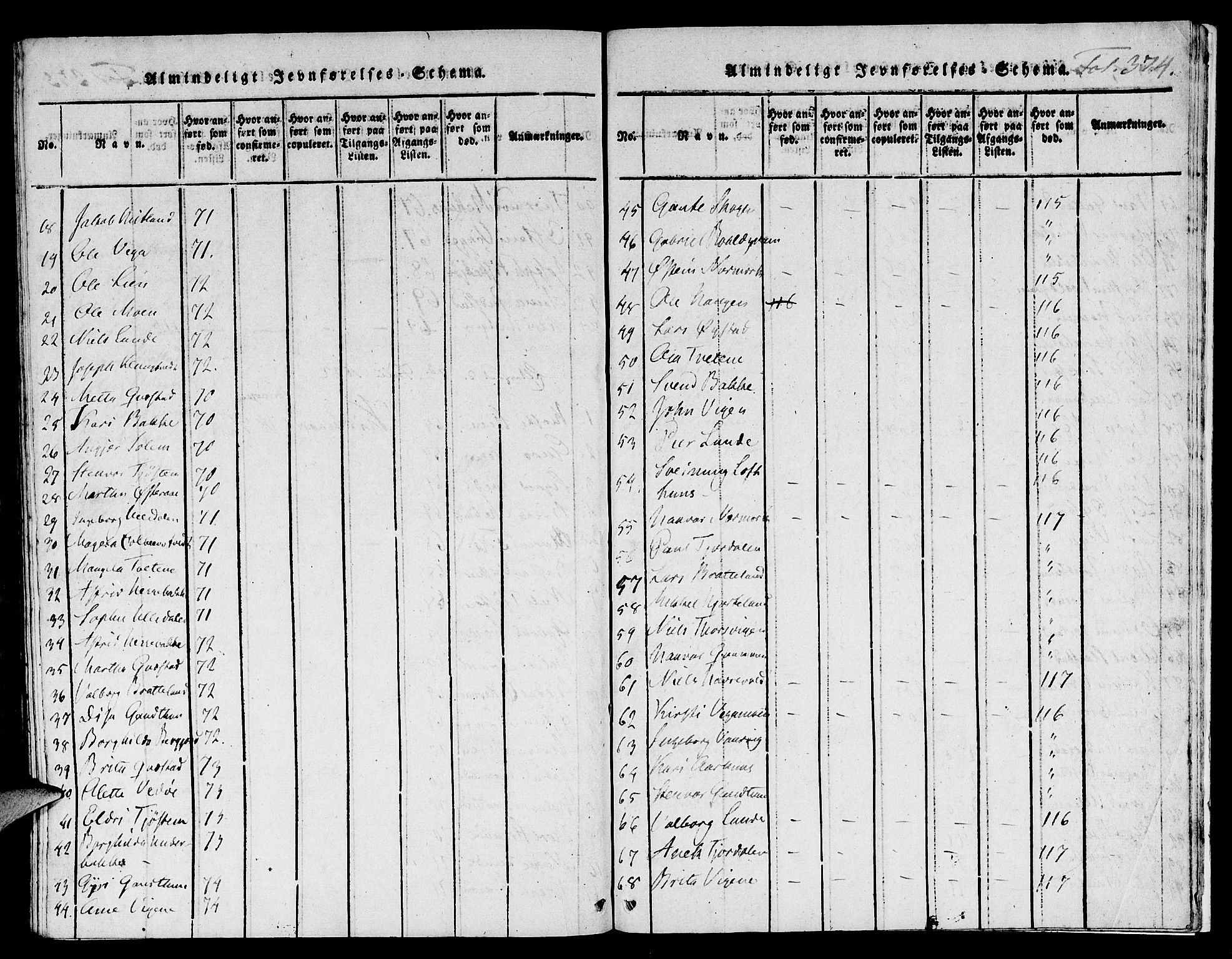 Suldal sokneprestkontor, SAST/A-101845/01/IV/L0006: Ministerialbok nr. A 6, 1816-1836, s. 374