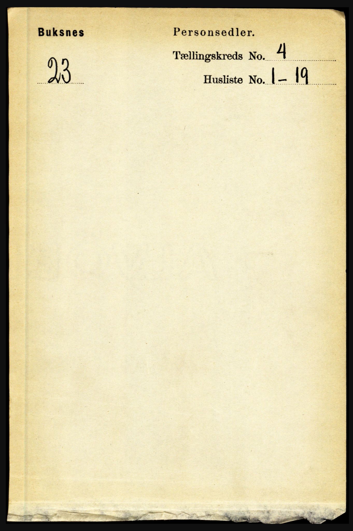 RA, Folketelling 1891 for 1860 Buksnes herred, 1891, s. 3015