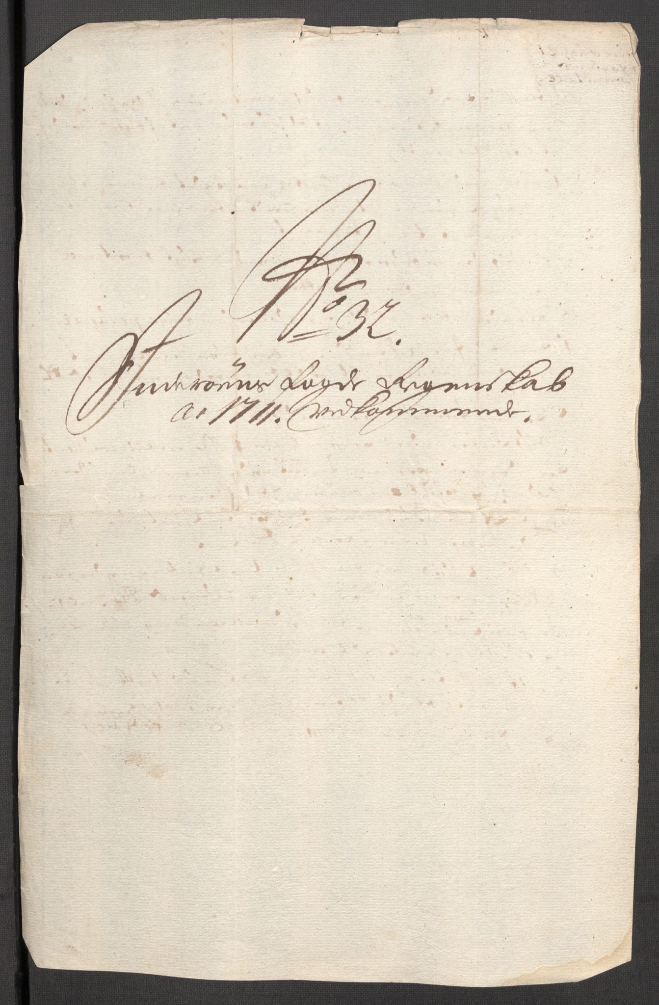 Rentekammeret inntil 1814, Reviderte regnskaper, Fogderegnskap, RA/EA-4092/R63/L4319: Fogderegnskap Inderøy, 1711, s. 302