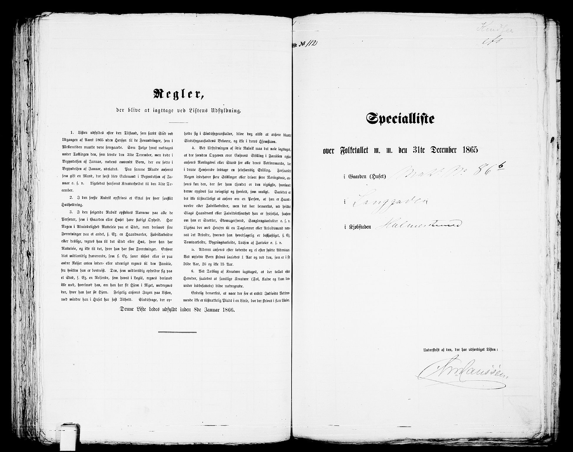 RA, Folketelling 1865 for 0702B Botne prestegjeld, Holmestrand kjøpstad, 1865, s. 231