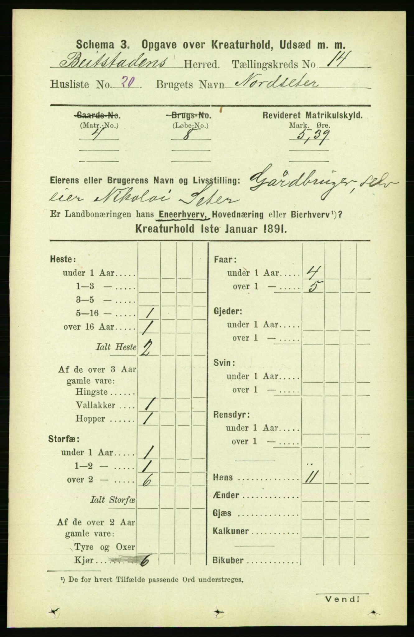 RA, Folketelling 1891 for 1727 Beitstad herred, 1891, s. 6591