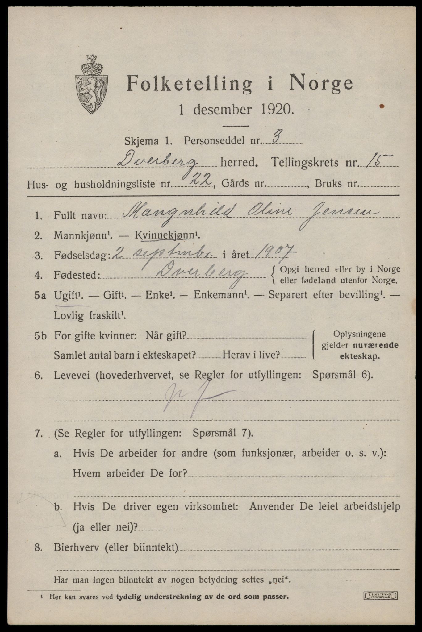 SAT, Folketelling 1920 for 1872 Dverberg herred, 1920, s. 11244