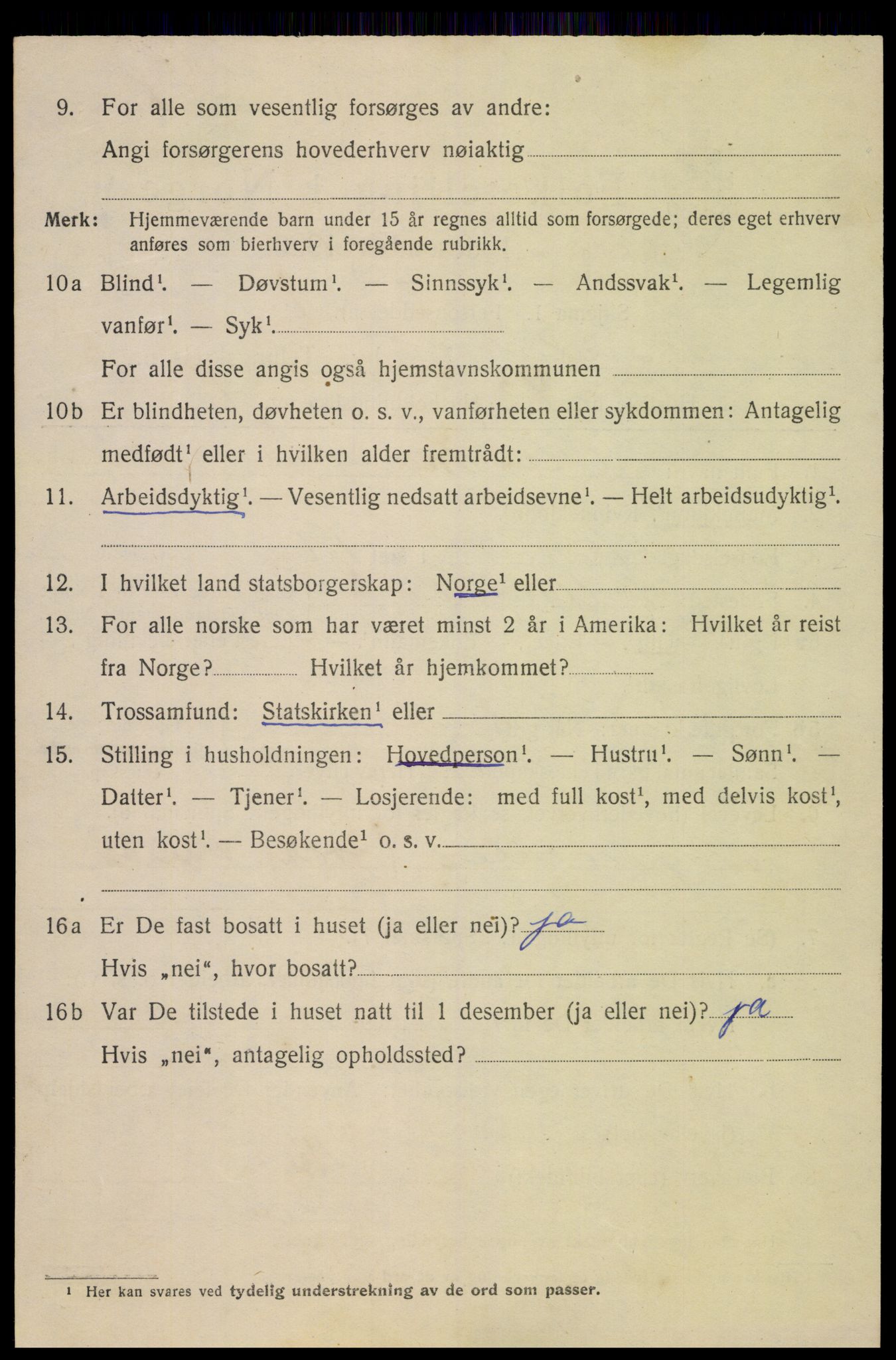 SAK, Folketelling 1920 for 1002 Mandal ladested, 1920, s. 8574