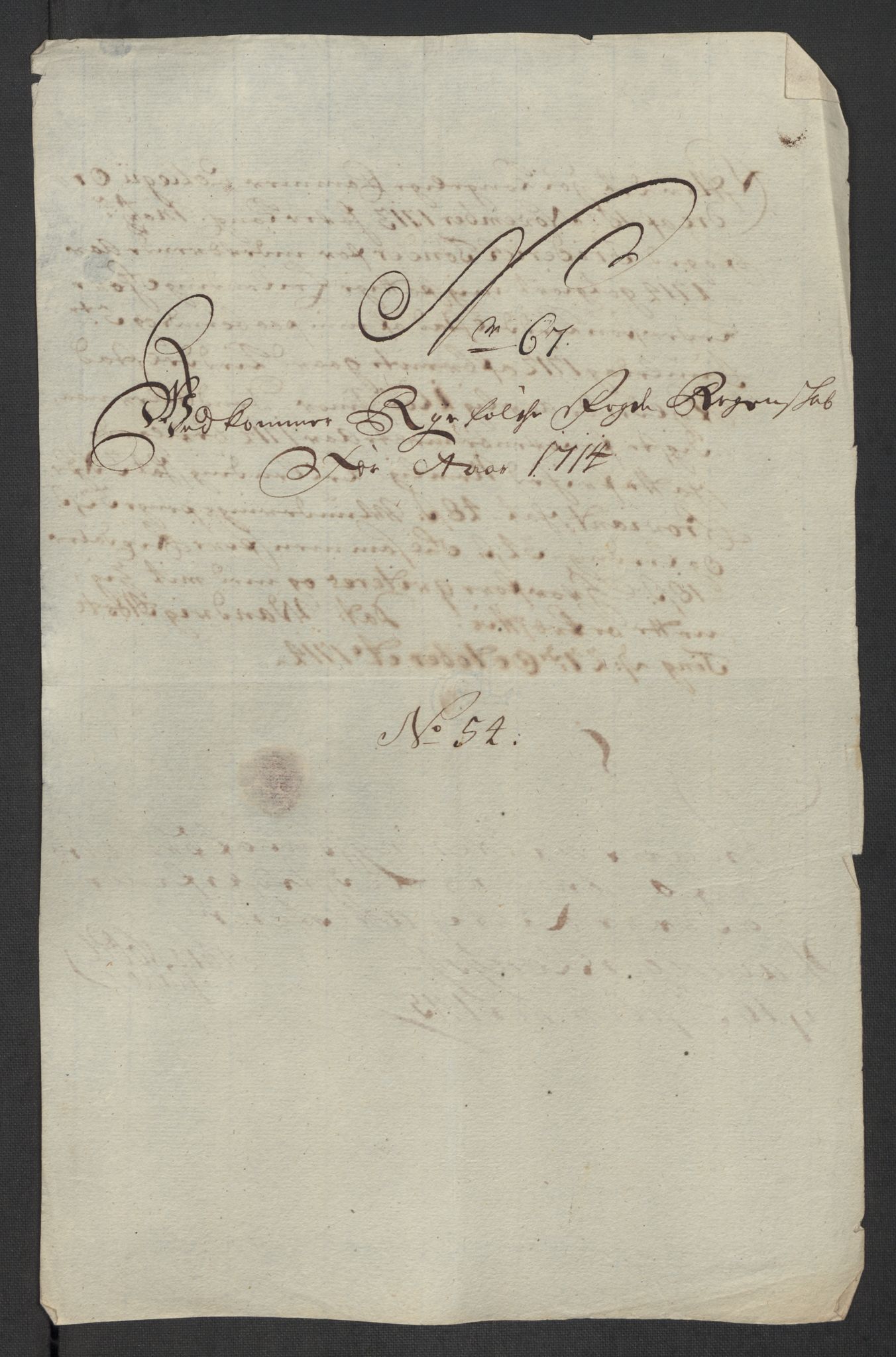 Rentekammeret inntil 1814, Reviderte regnskaper, Fogderegnskap, AV/RA-EA-4092/R47/L2867: Fogderegnskap Ryfylke, 1714, s. 290