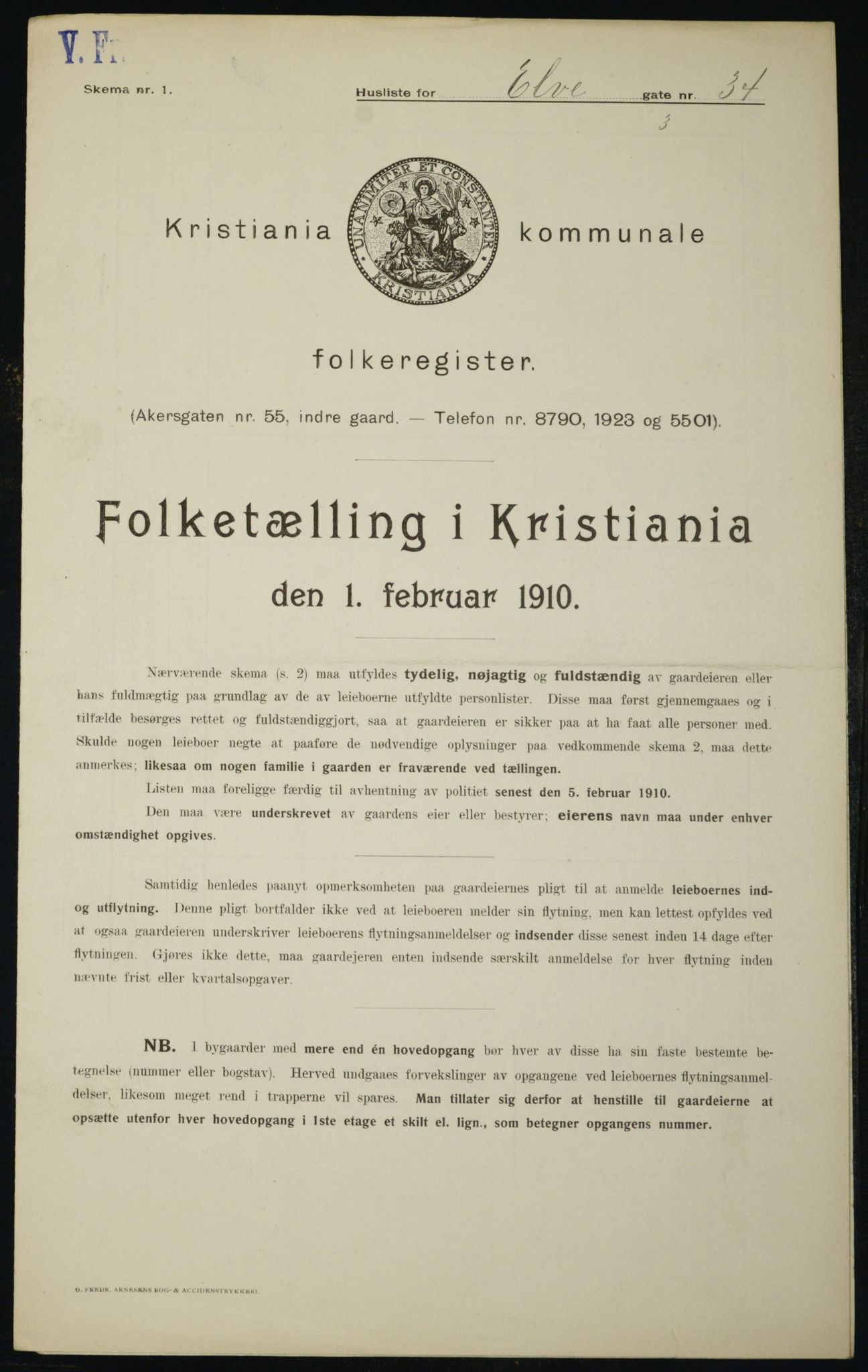 OBA, Kommunal folketelling 1.2.1910 for Kristiania, 1910, s. 19201