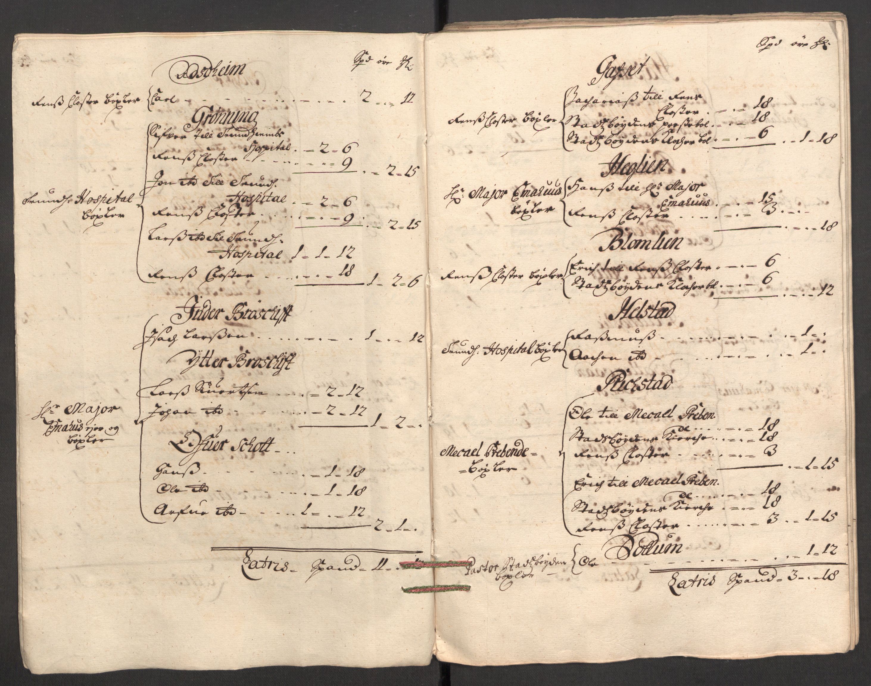 Rentekammeret inntil 1814, Reviderte regnskaper, Fogderegnskap, AV/RA-EA-4092/R57/L3856: Fogderegnskap Fosen, 1704-1705, s. 268