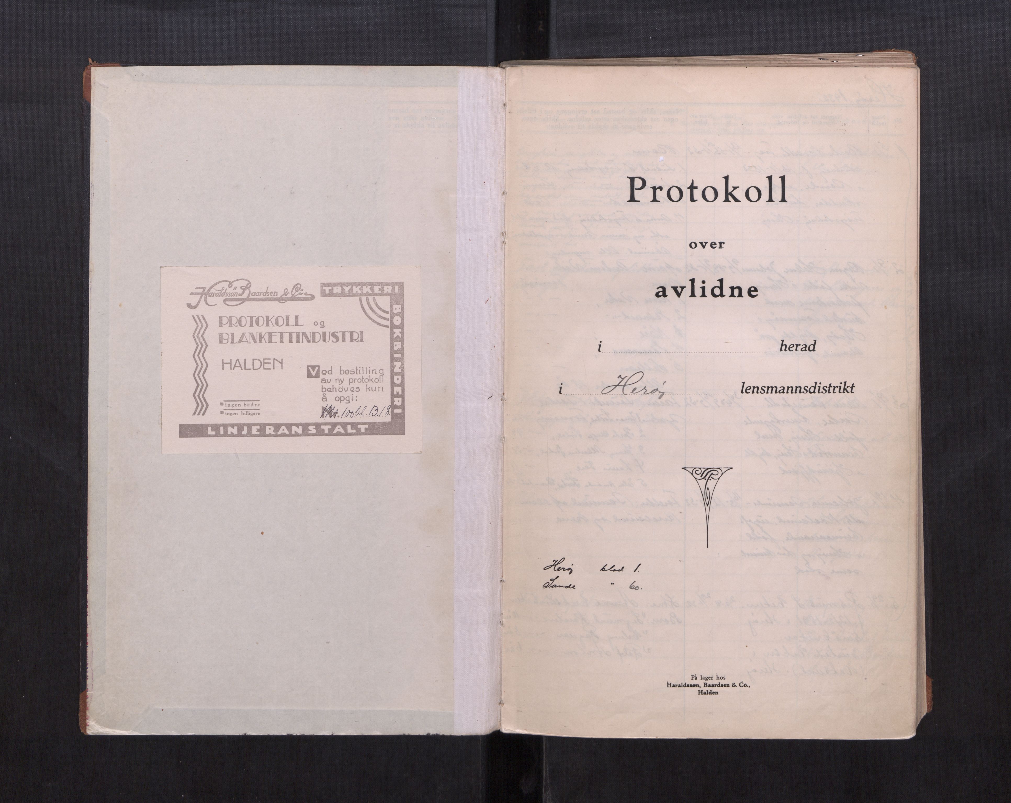 Herøy og Sande lensmannskontor, AV/SAT-A-5655/2/2/L0047: Dødsfallprotokoll, 1932-1936