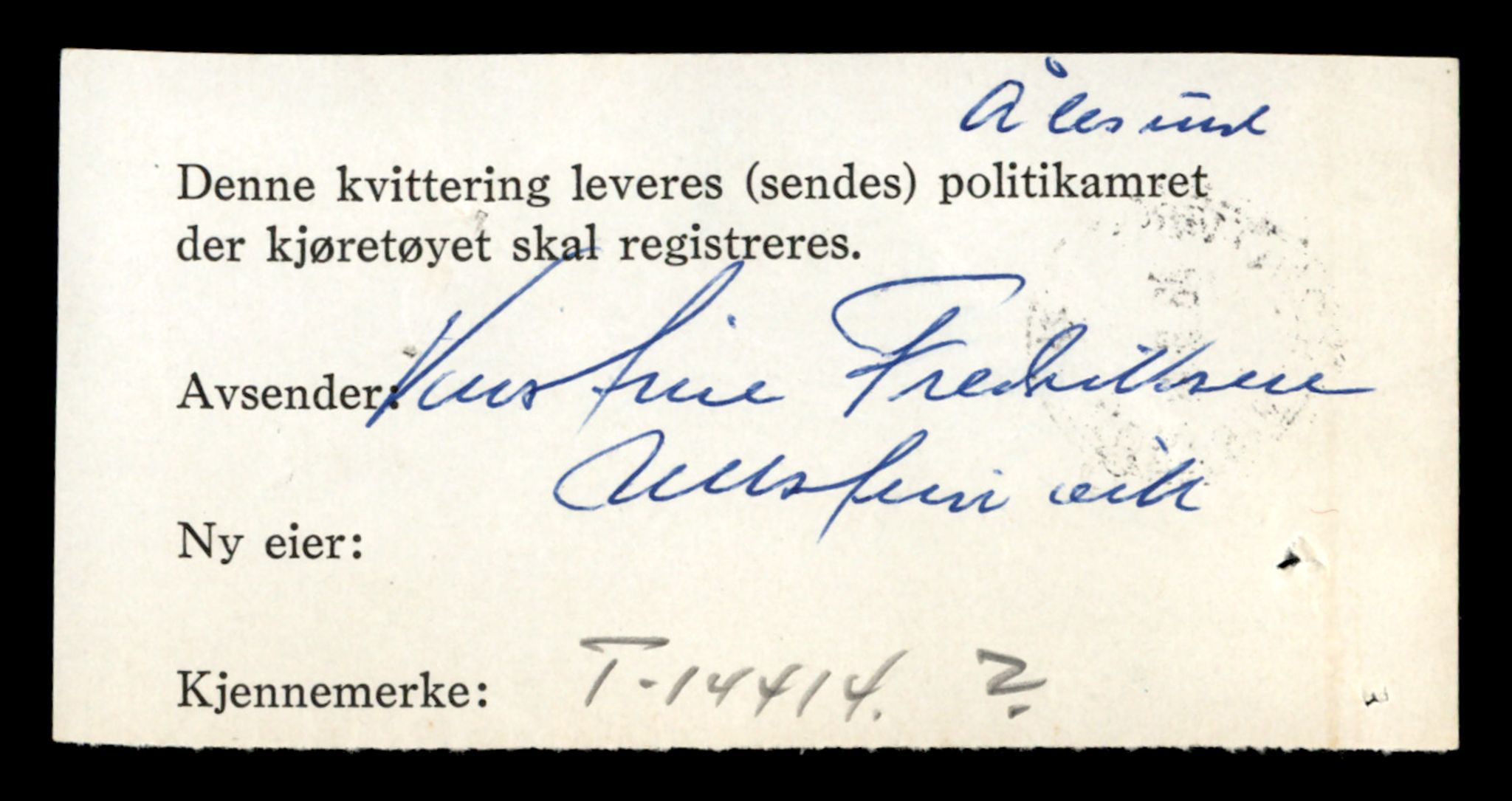 Møre og Romsdal vegkontor - Ålesund trafikkstasjon, AV/SAT-A-4099/F/Fe/L0045: Registreringskort for kjøretøy T 14320 - T 14444, 1927-1998, s. 2400