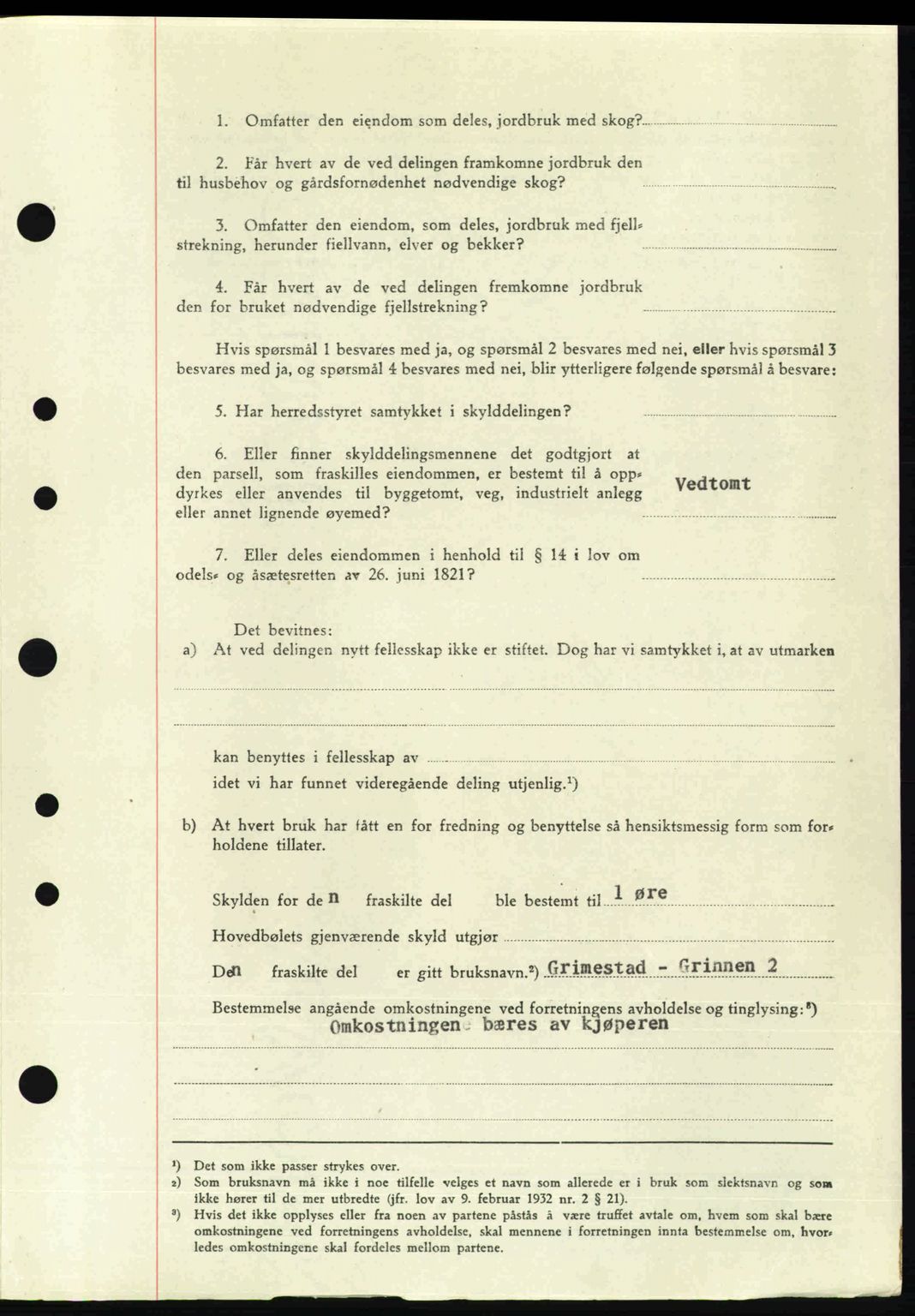 Tønsberg sorenskriveri, SAKO/A-130/G/Ga/Gaa/L0022: Pantebok nr. A22, 1947-1947, Dagboknr: 1965/1947