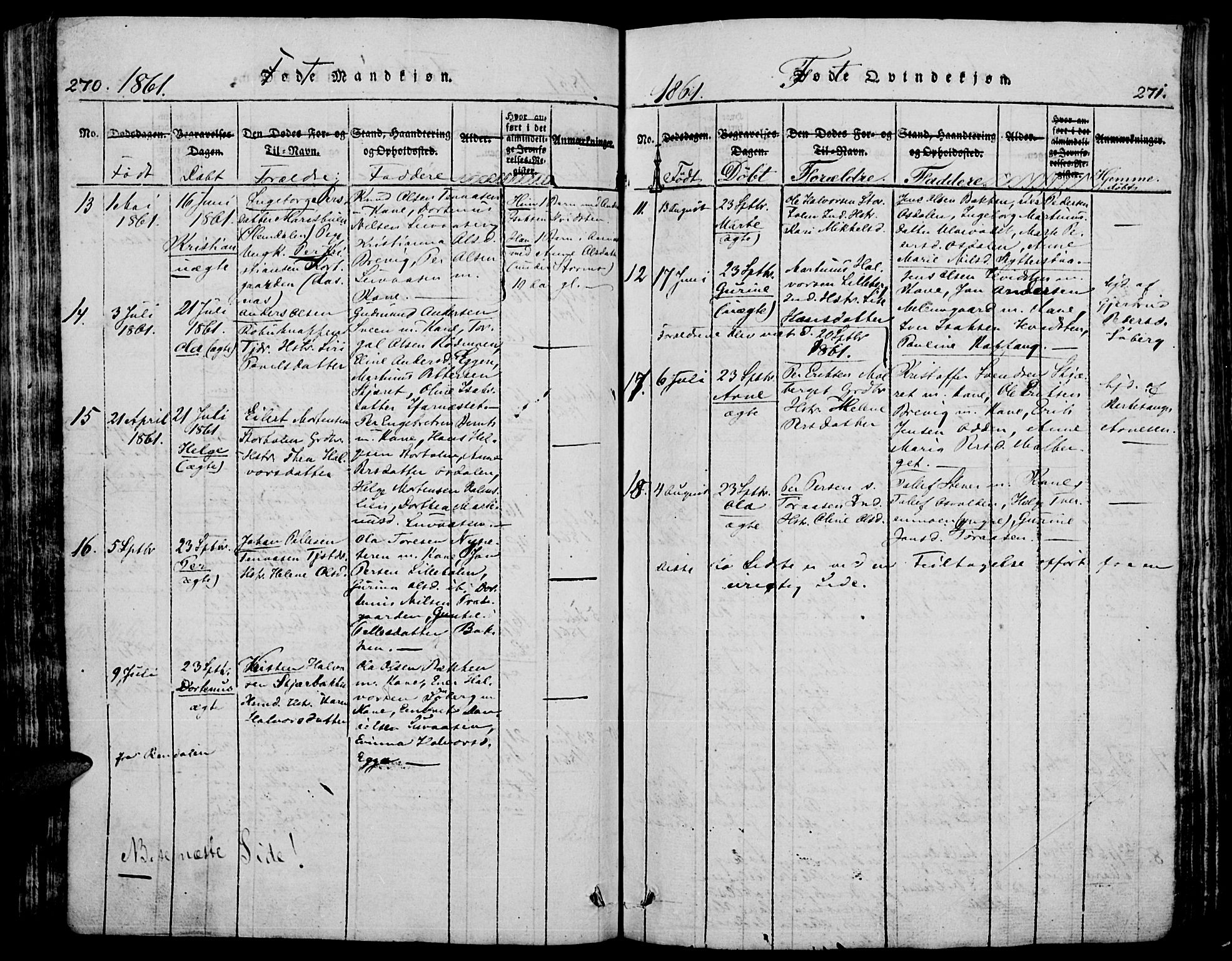 Trysil prestekontor, AV/SAH-PREST-046/H/Ha/Hab/L0005: Klokkerbok nr. 5, 1814-1877, s. 268-269