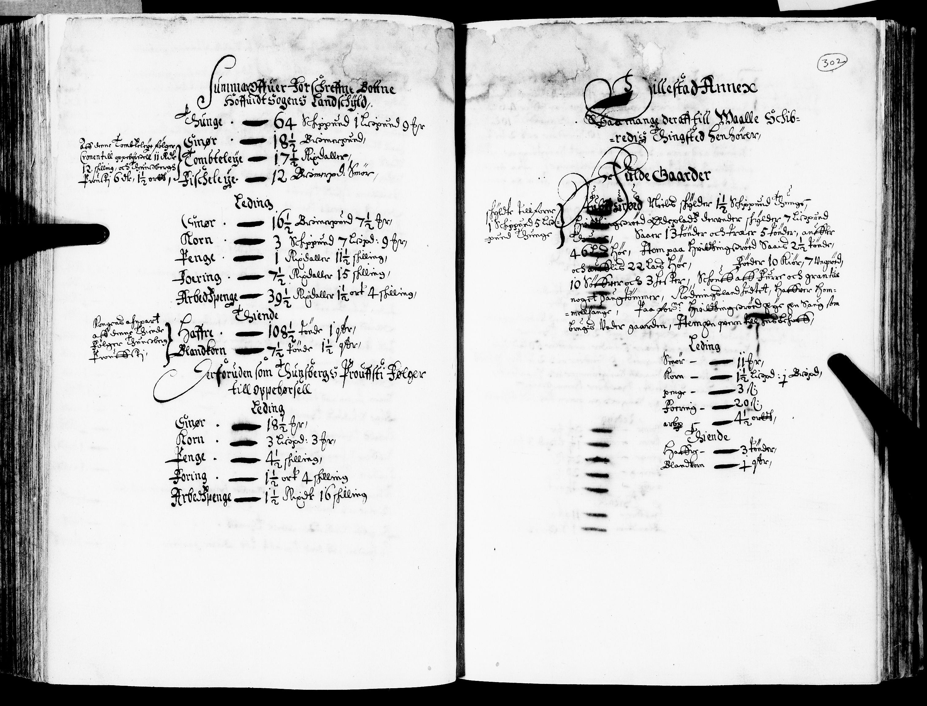 Rentekammeret inntil 1814, Realistisk ordnet avdeling, AV/RA-EA-4070/N/Nb/Nba/L0020: Tønsberg len, 2. del, 1668, s. 301b-302a