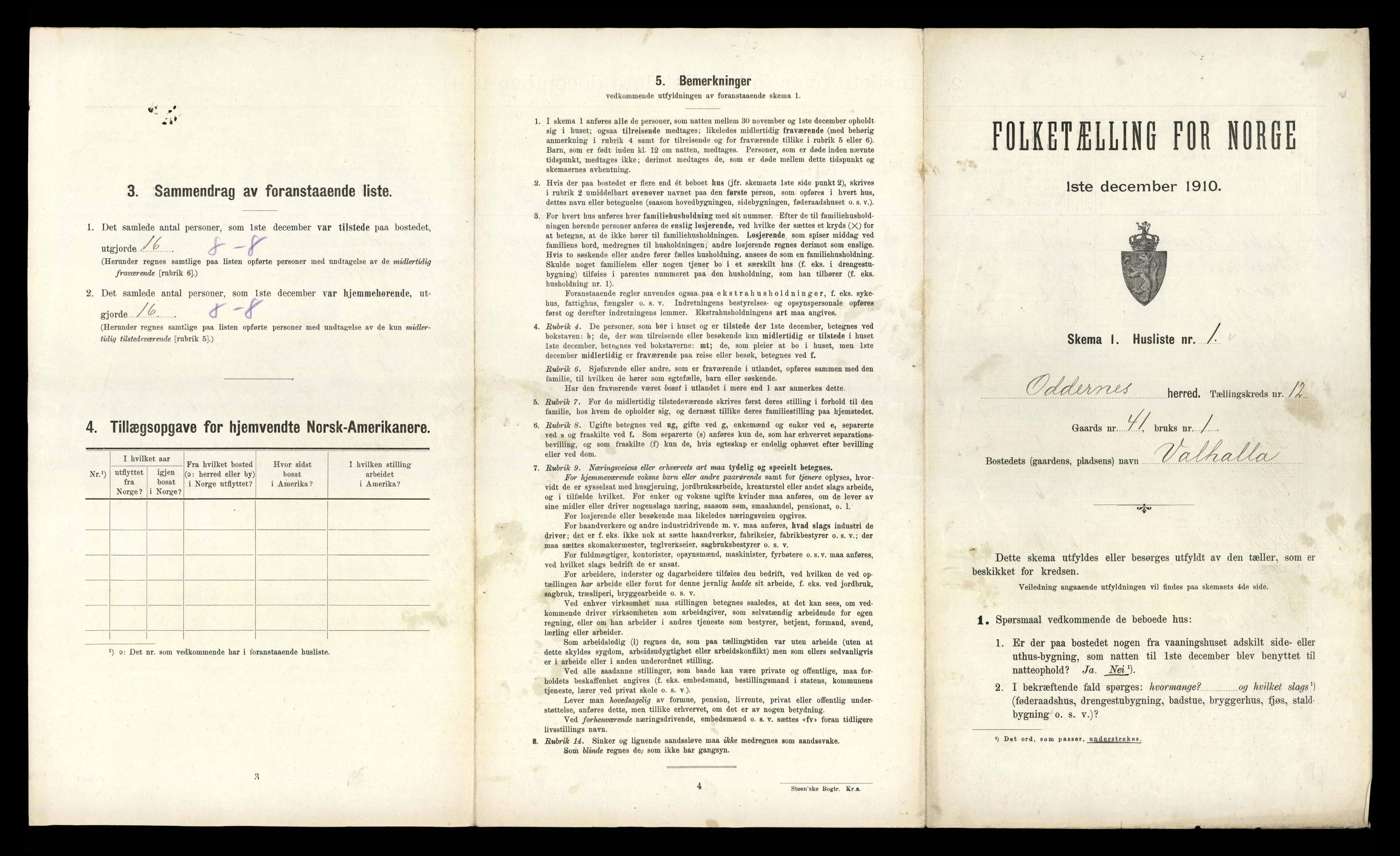 RA, Folketelling 1910 for 1012 Oddernes herred, 1910, s. 1387