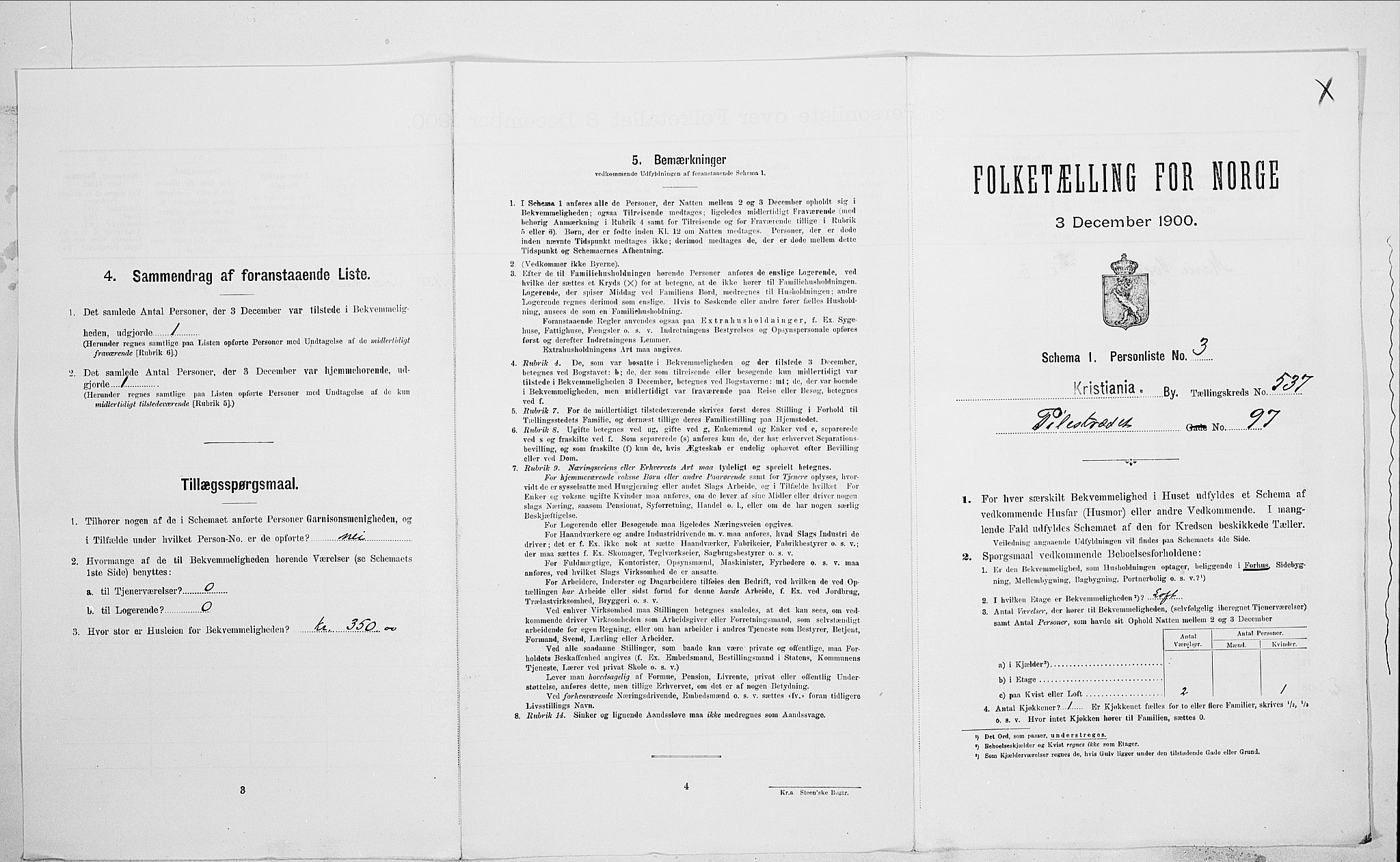 SAO, Folketelling 1900 for 0301 Kristiania kjøpstad, 1900, s. 72235