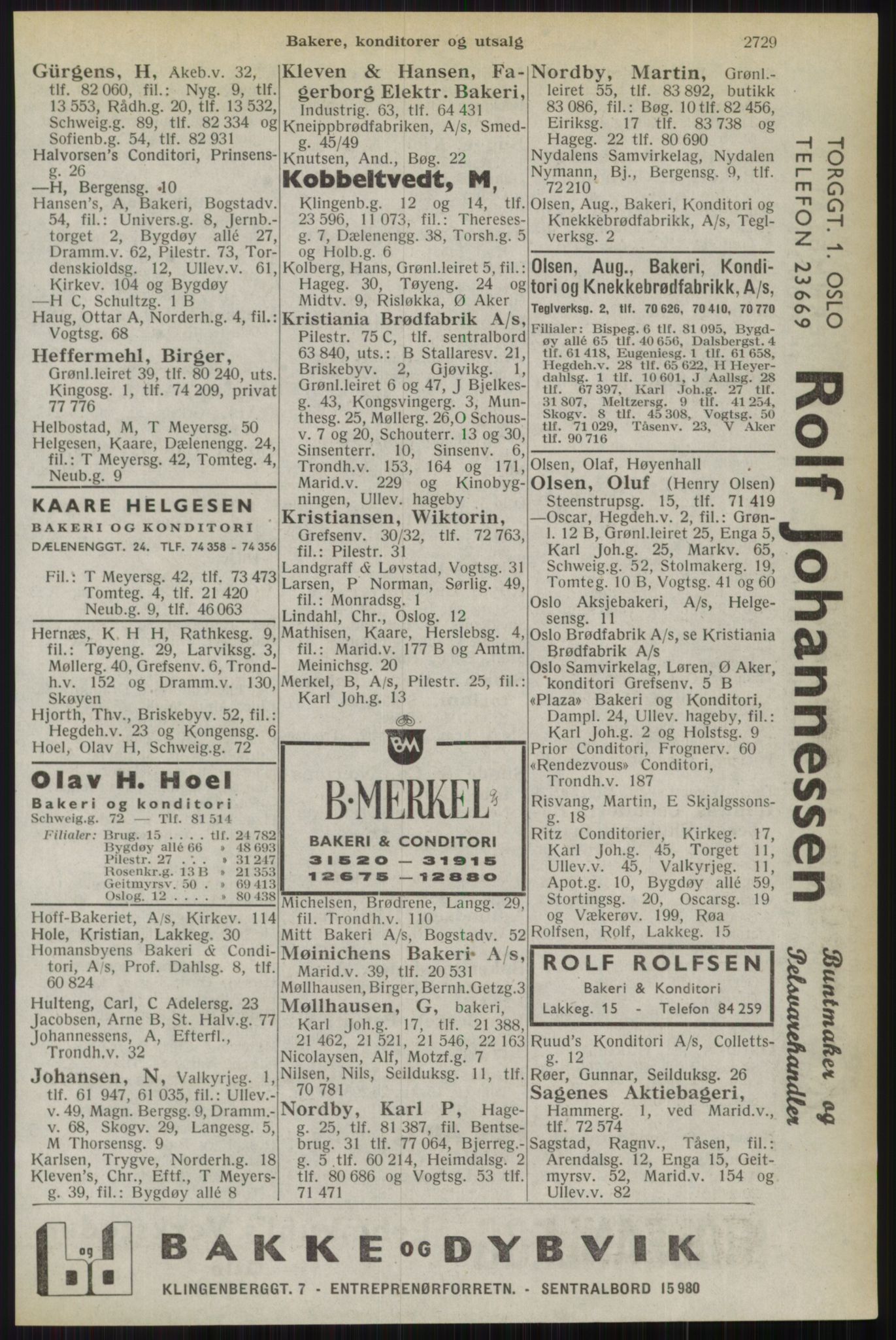 Kristiania/Oslo adressebok, PUBL/-, 1944, s. 2729