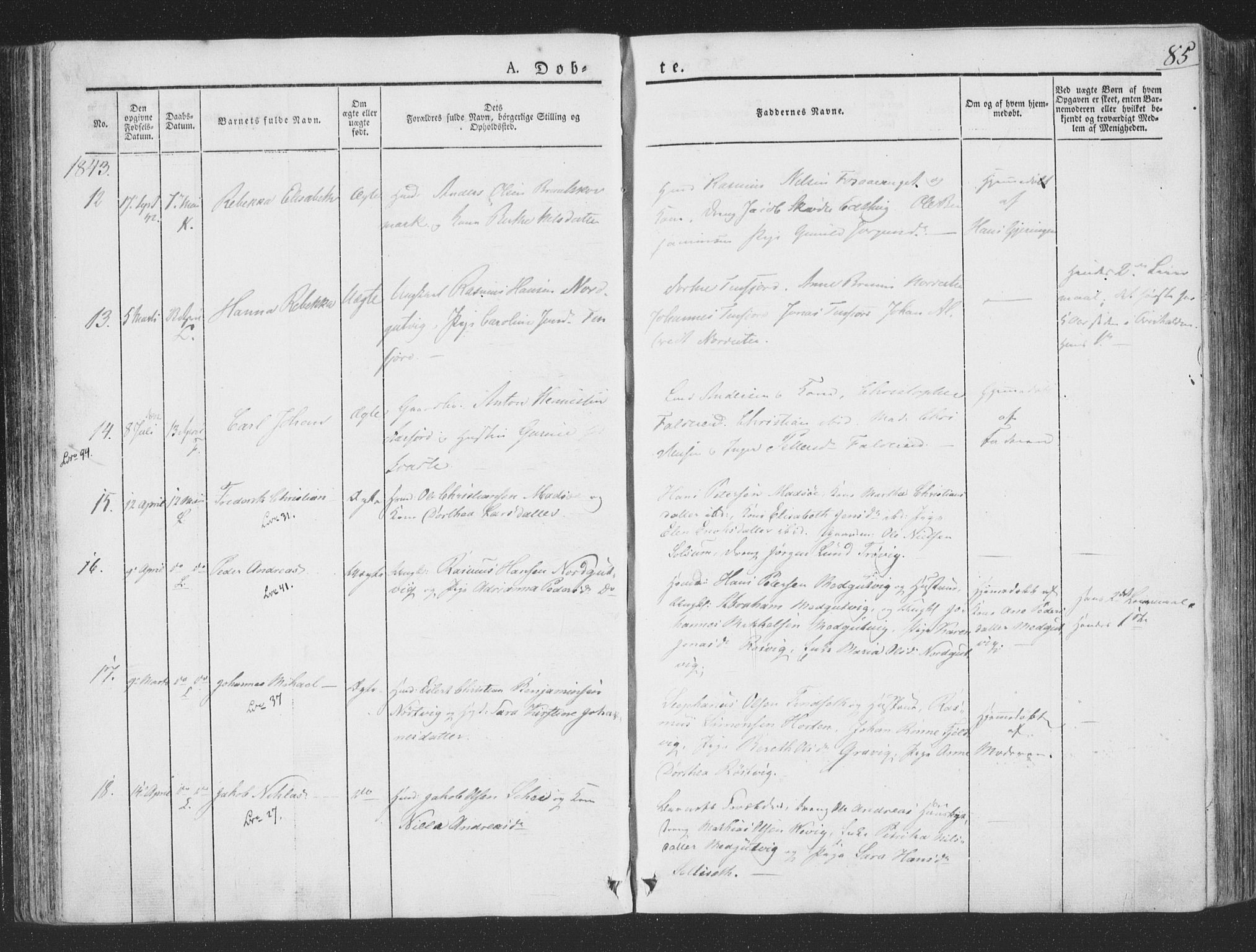 Ministerialprotokoller, klokkerbøker og fødselsregistre - Nord-Trøndelag, SAT/A-1458/780/L0639: Ministerialbok nr. 780A04, 1830-1844, s. 85