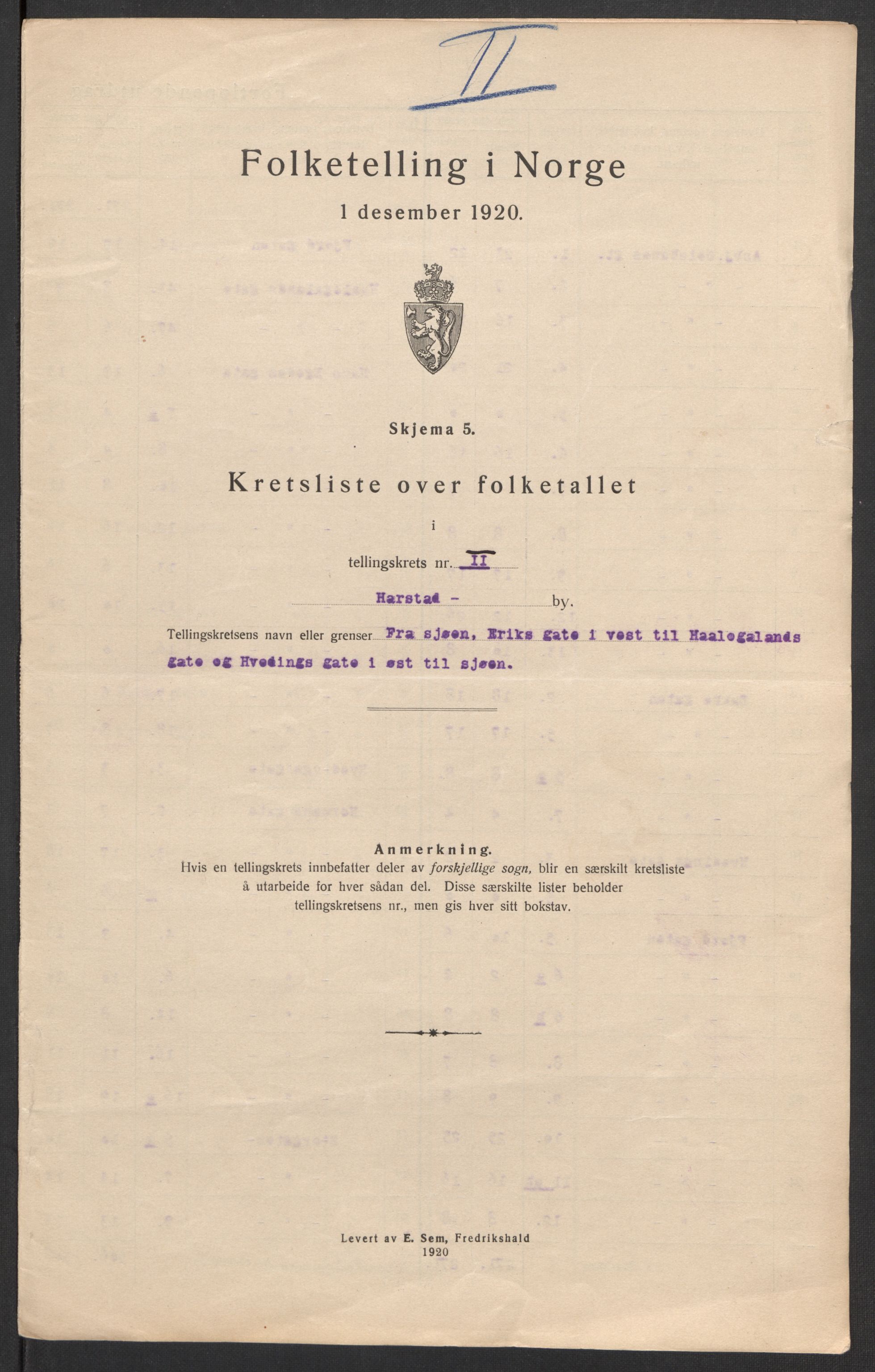 SATØ, Folketelling 1920 for 1901 Harstad ladested, 1920, s. 10