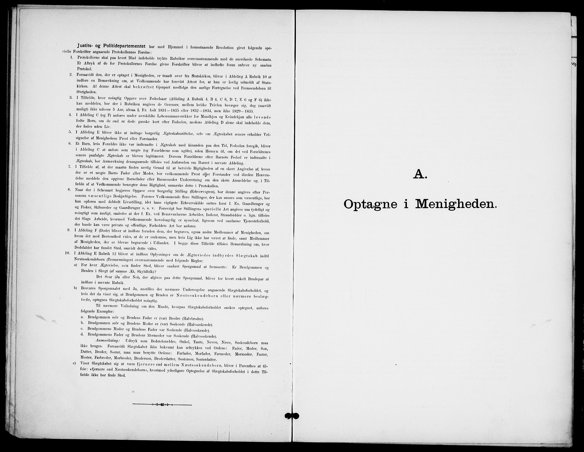 Broderskapets kirke Oslo , AV/SAO-PAO-0221/A/L0001: Dissenterprotokoll nr. 1, 1880-1935