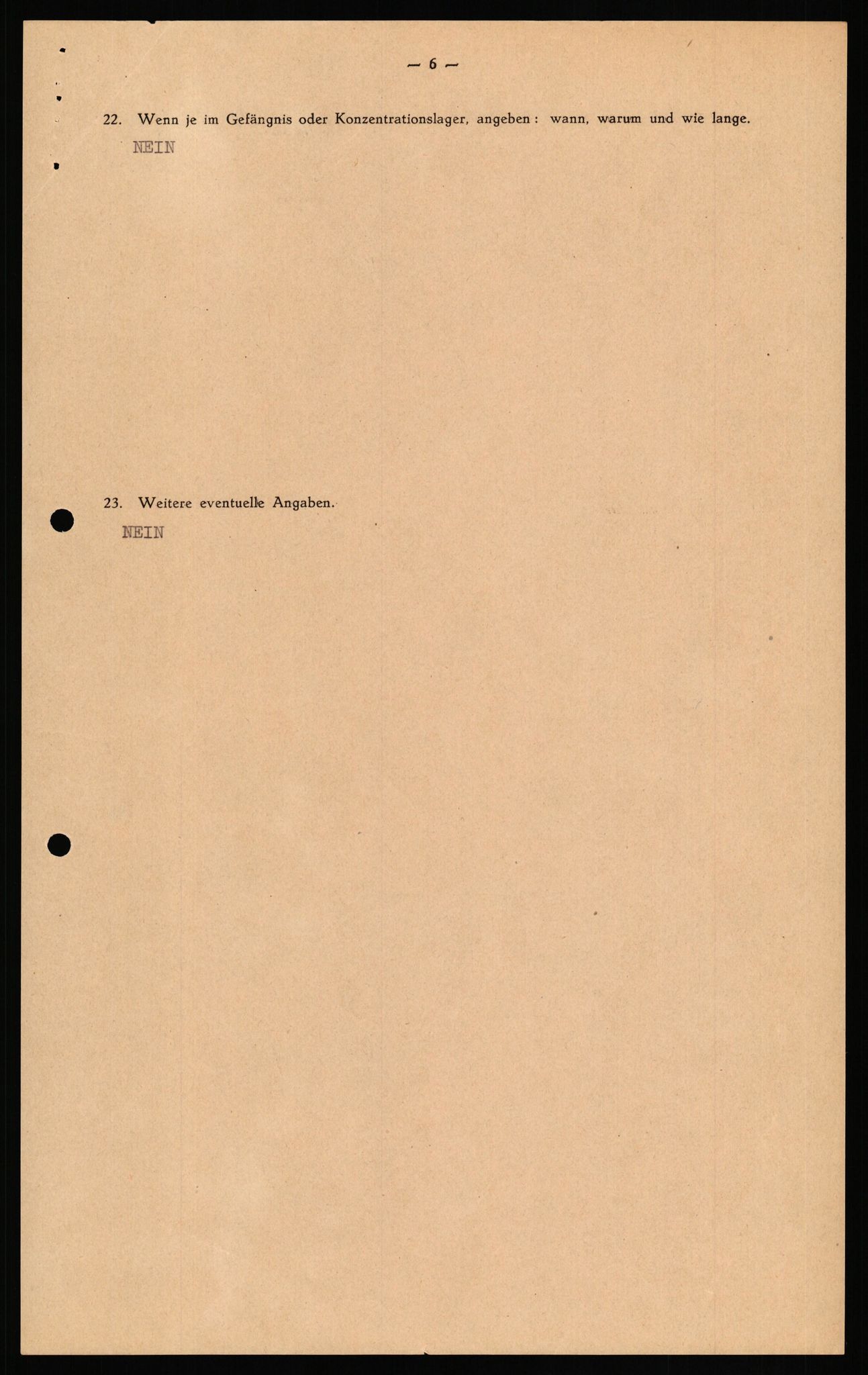 Forsvaret, Forsvarets overkommando II, AV/RA-RAFA-3915/D/Db/L0035: CI Questionaires. Tyske okkupasjonsstyrker i Norge. Tyskere., 1945-1946, s. 322