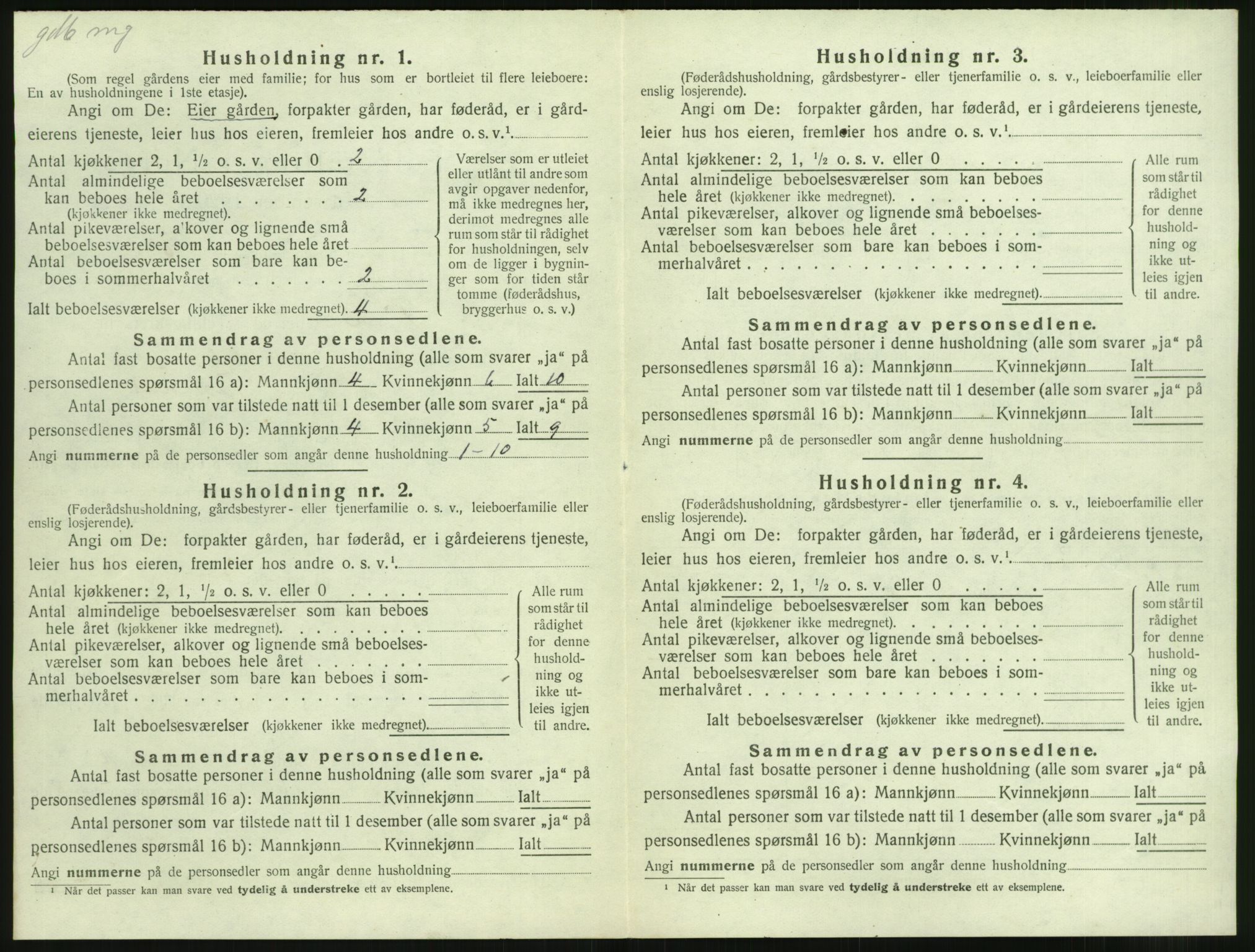 SAST, Folketelling 1920 for 1121 Time herred, 1920, s. 1026