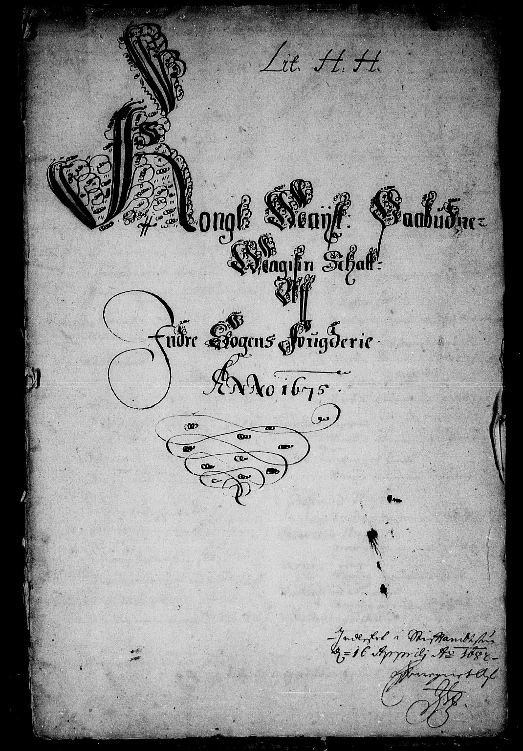 Rentekammeret inntil 1814, Reviderte regnskaper, Stiftamtstueregnskaper, Bergen stiftamt, AV/RA-EA-6043/R/Rc/L0043: Bergen stiftamt, 1675-1676