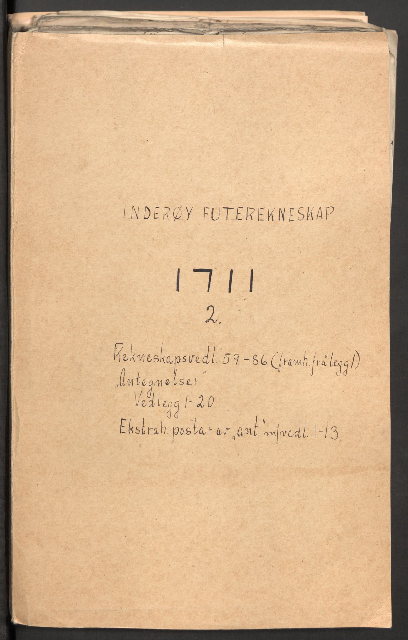 Rentekammeret inntil 1814, Reviderte regnskaper, Fogderegnskap, RA/EA-4092/R63/L4319: Fogderegnskap Inderøy, 1711, s. 314