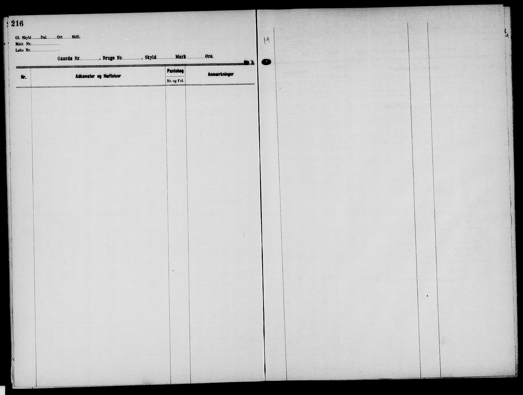 Solør tingrett, AV/SAH-TING-008/H/Ha/Hak/L0005: Panteregister nr. V, 1900-1935, s. 216