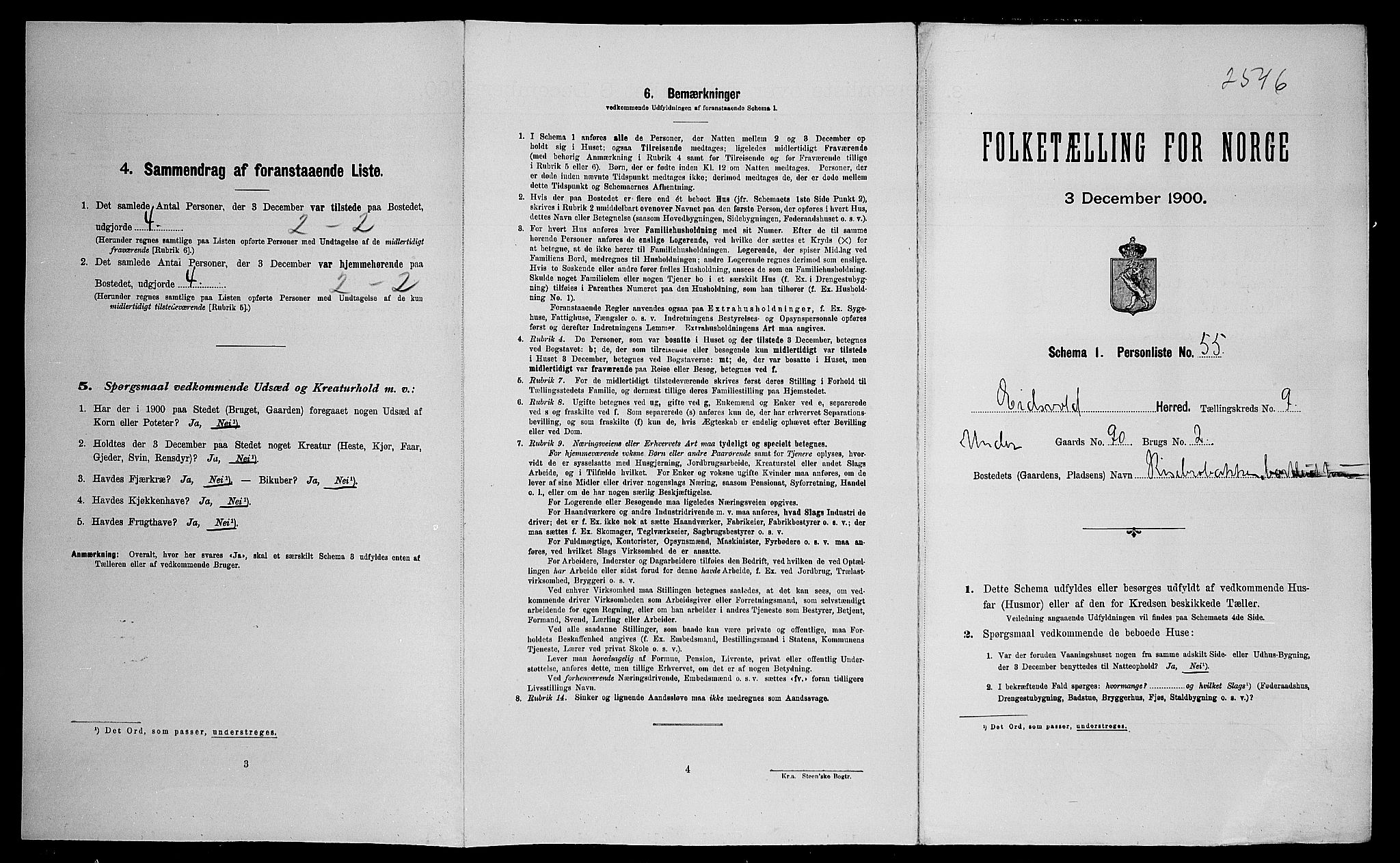 SAO, Folketelling 1900 for 0237 Eidsvoll herred, 1900