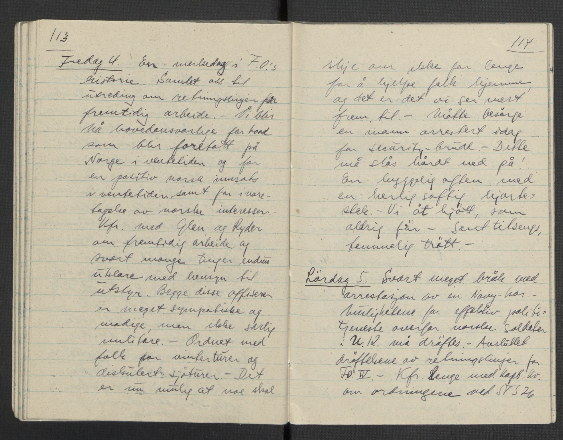 Tronstad, Leif, AV/RA-PA-0354/F/L0001: Dagbøker, 1941-1945, s. 322