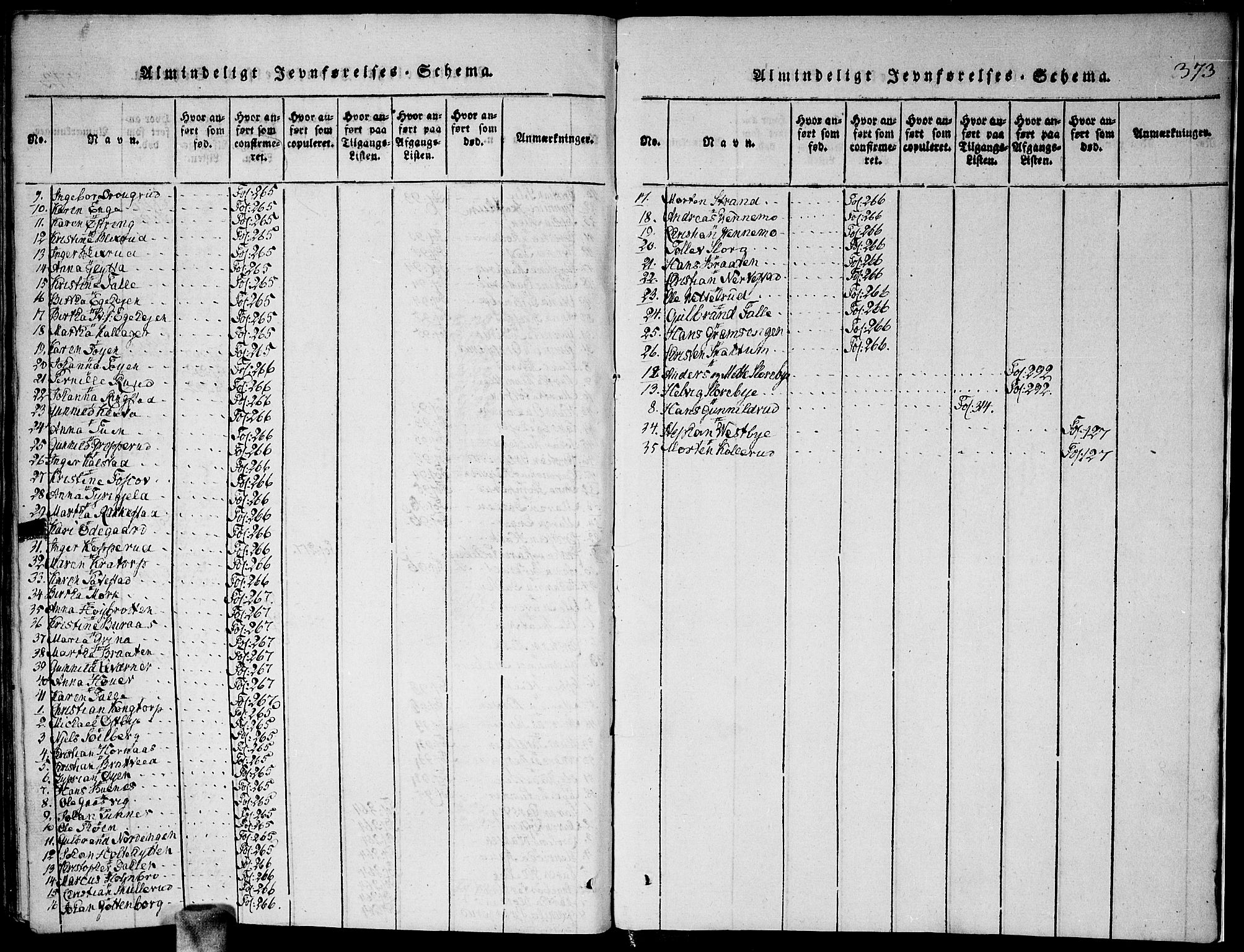 Høland prestekontor Kirkebøker, SAO/A-10346a/F/Fa/L0007: Ministerialbok nr. I 7, 1814-1827, s. 373