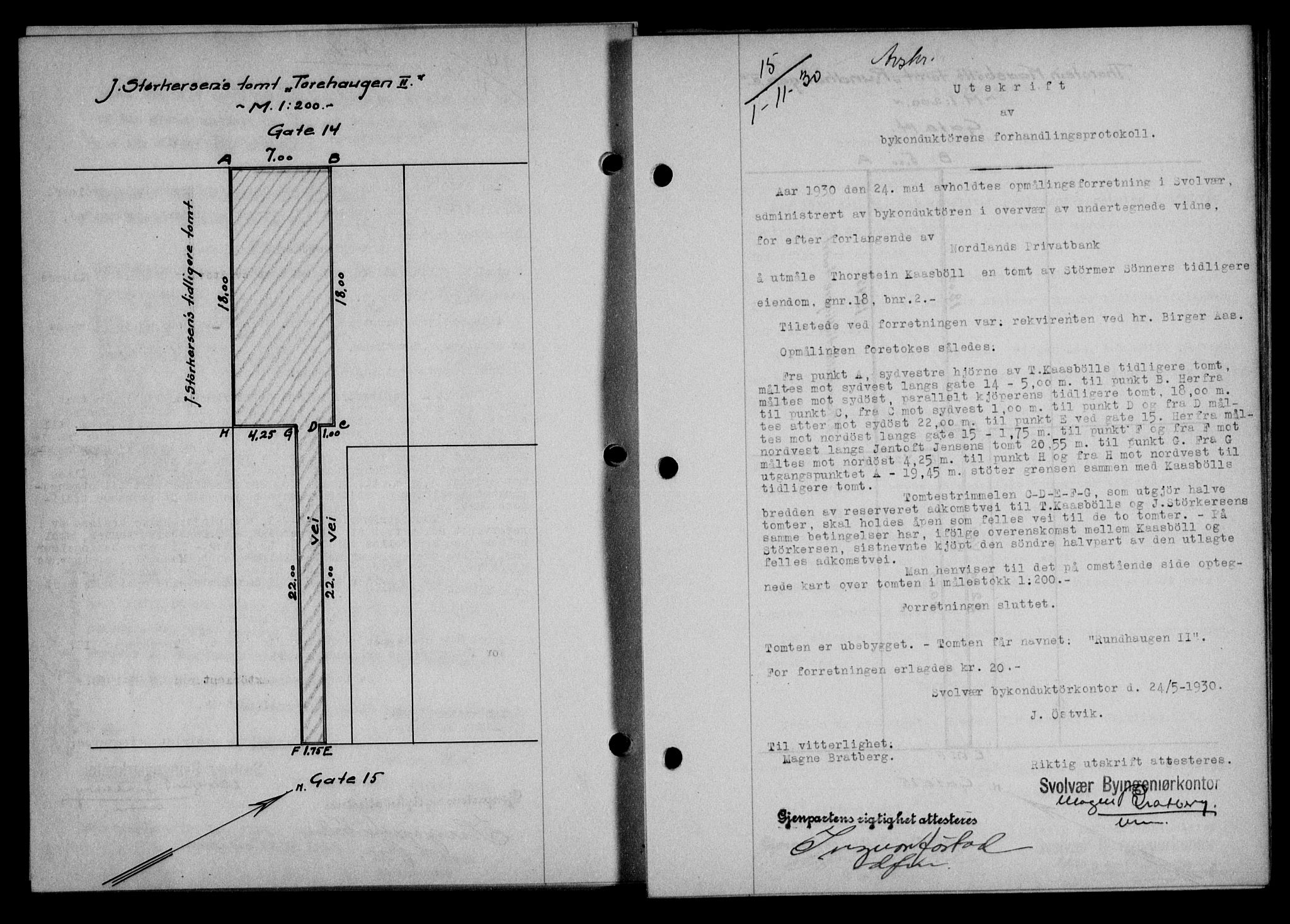 Lofoten sorenskriveri, AV/SAT-A-0017/1/2/2C/L0022b: Pantebok nr. 22b, 1930-1930, Tingl.dato: 01.11.1930