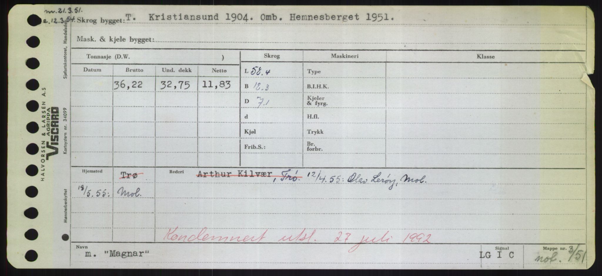 Sjøfartsdirektoratet med forløpere, Skipsmålingen, RA/S-1627/H/Hd/L0024: Fartøy, M-Mim, s. 69