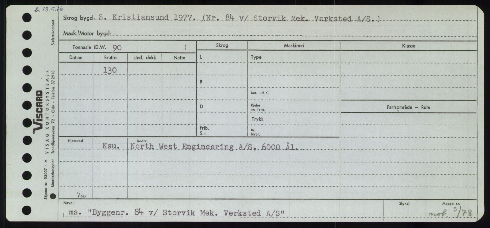 Sjøfartsdirektoratet med forløpere, Skipsmålingen, AV/RA-S-1627/H/Hd/L0006: Fartøy, Byg-Båt, s. 645