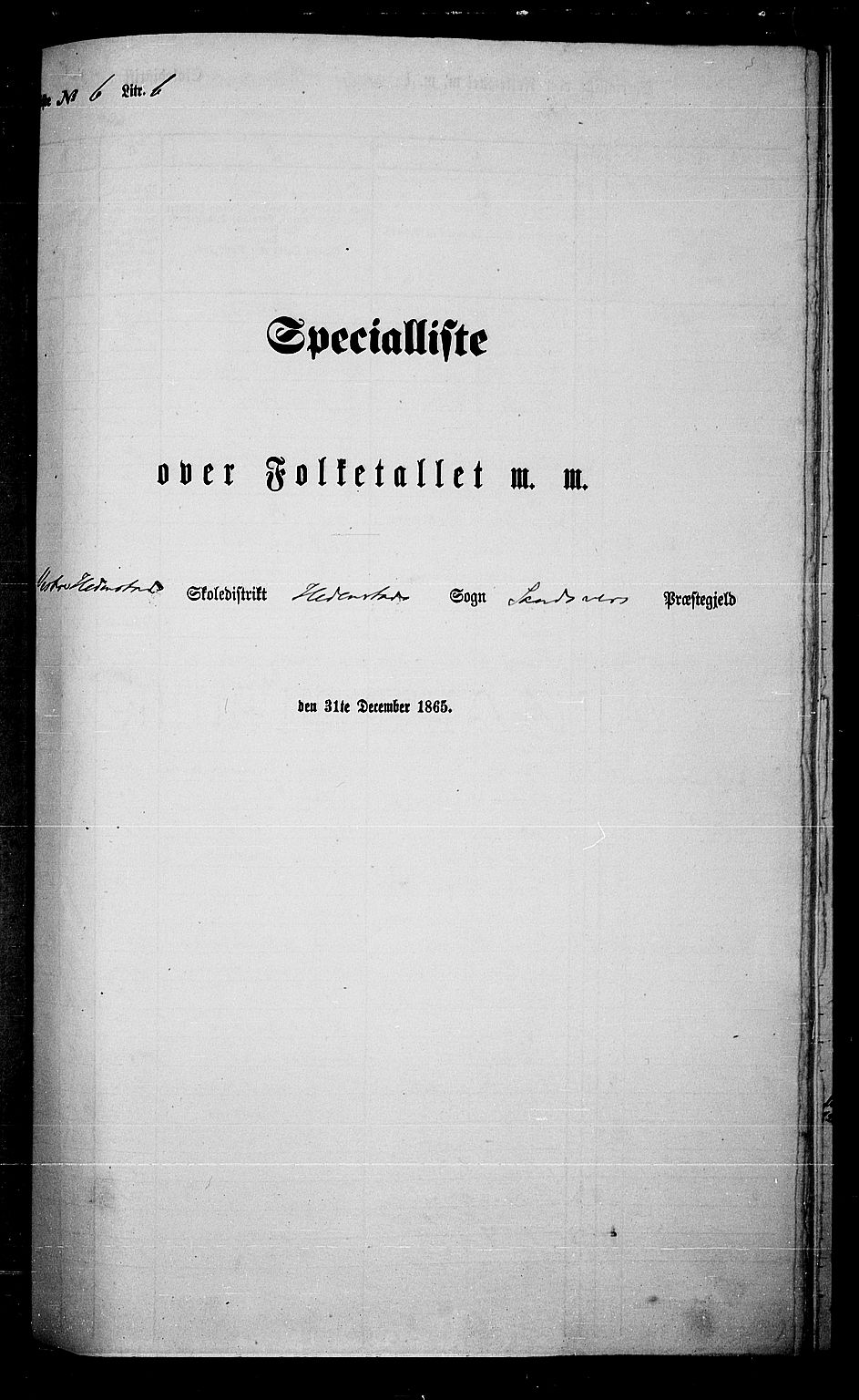 RA, Folketelling 1865 for 0629P Sandsvær prestegjeld, 1865, s. 132
