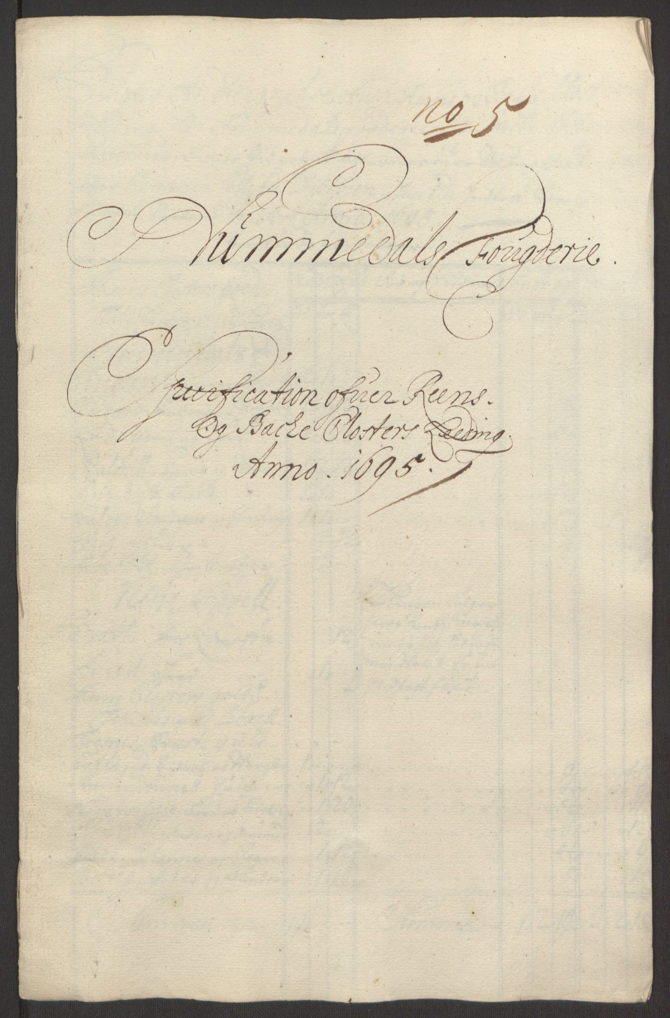 Rentekammeret inntil 1814, Reviderte regnskaper, Fogderegnskap, RA/EA-4092/R64/L4424: Fogderegnskap Namdal, 1692-1695, s. 522