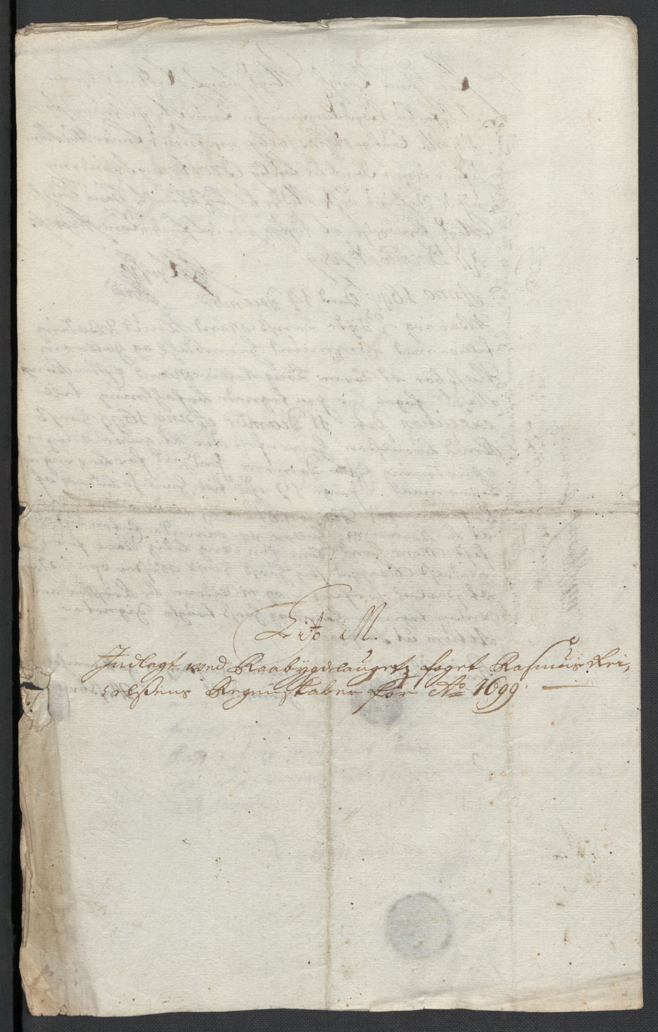 Rentekammeret inntil 1814, Reviderte regnskaper, Fogderegnskap, RA/EA-4092/R40/L2445: Fogderegnskap Råbyggelag, 1697-1699, s. 275