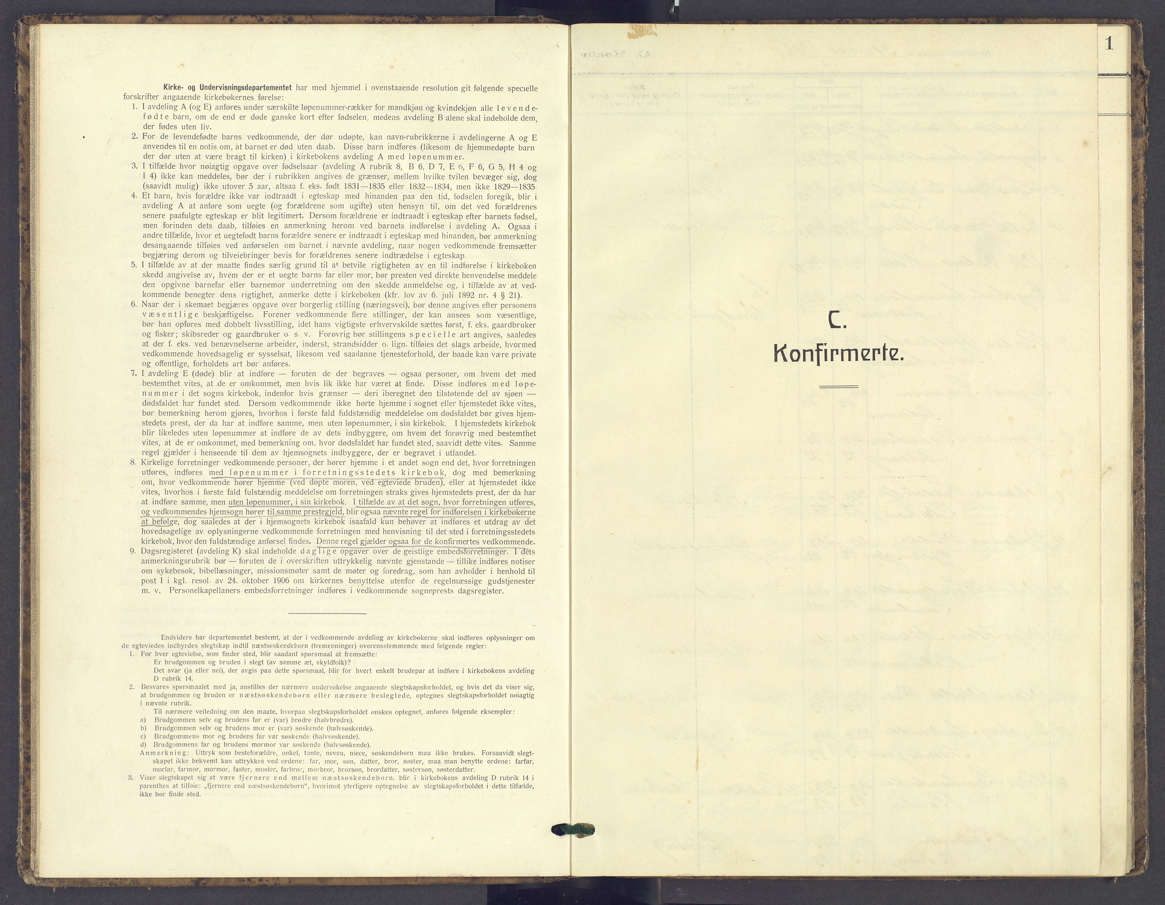 Tolga prestekontor, SAH/PREST-062/K/L0016: Ministerialbok nr. 16, 1908-1957