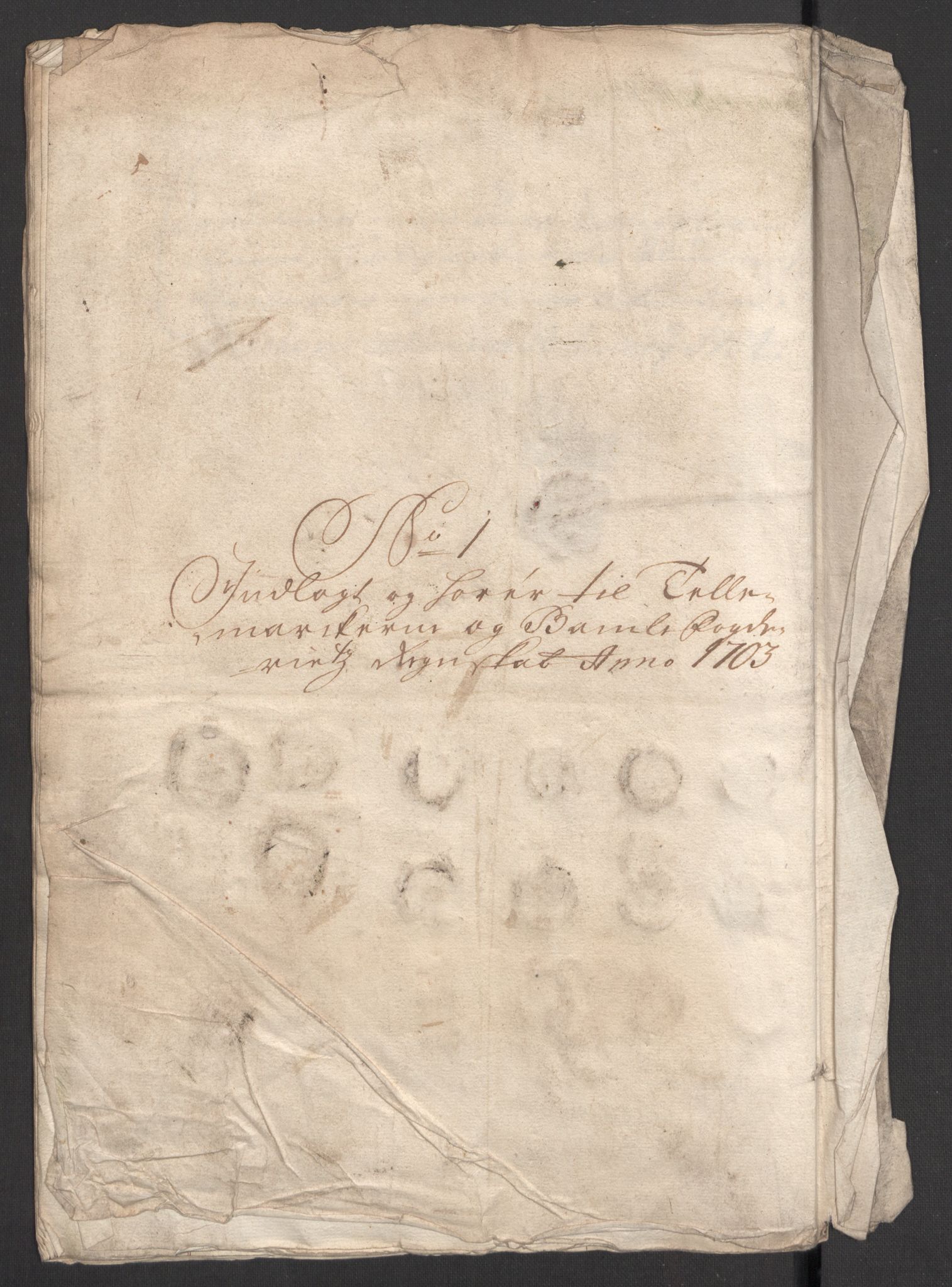 Rentekammeret inntil 1814, Reviderte regnskaper, Fogderegnskap, AV/RA-EA-4092/R36/L2108: Fogderegnskap Øvre og Nedre Telemark og Bamble, 1703, s. 37