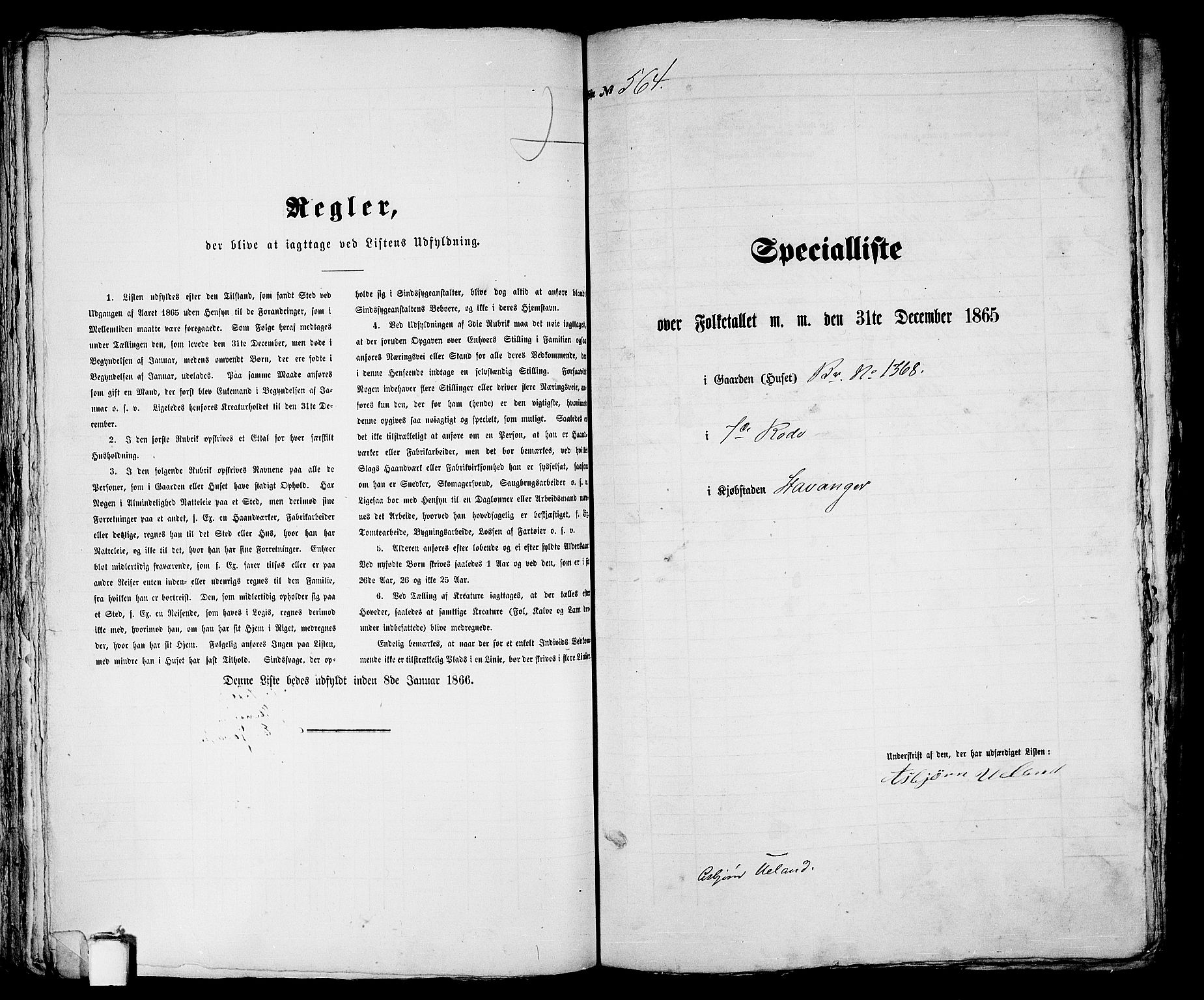 RA, Folketelling 1865 for 1103 Stavanger kjøpstad, 1865, s. 1157