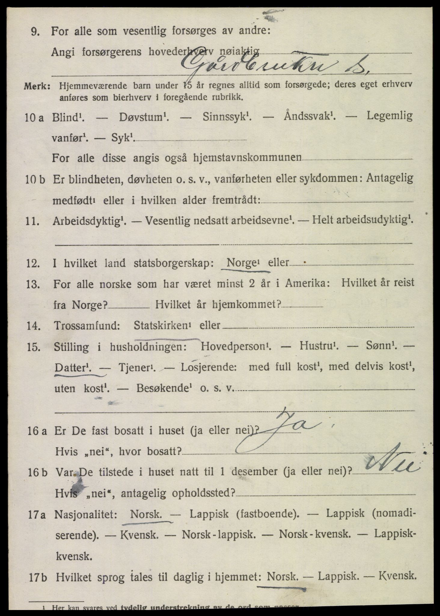 SAT, Folketelling 1920 for 1731 Sparbu herred, 1920, s. 2130