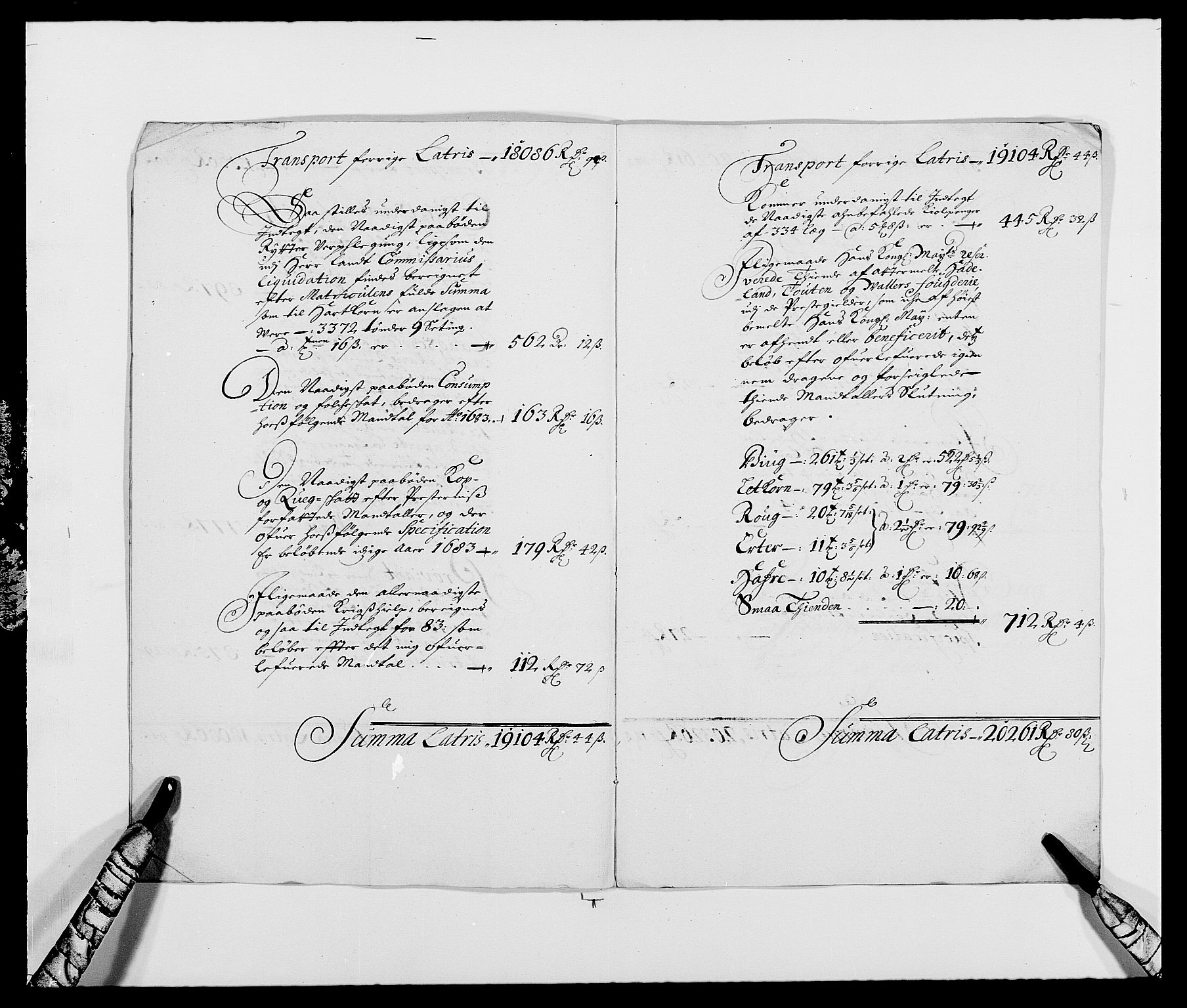 Rentekammeret inntil 1814, Reviderte regnskaper, Fogderegnskap, AV/RA-EA-4092/R18/L1282: Fogderegnskap Hadeland, Toten og Valdres, 1683, s. 5