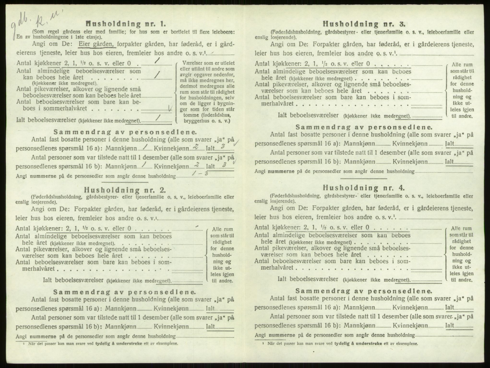 SAO, Folketelling 1920 for 0114 Varteig herred, 1920, s. 147