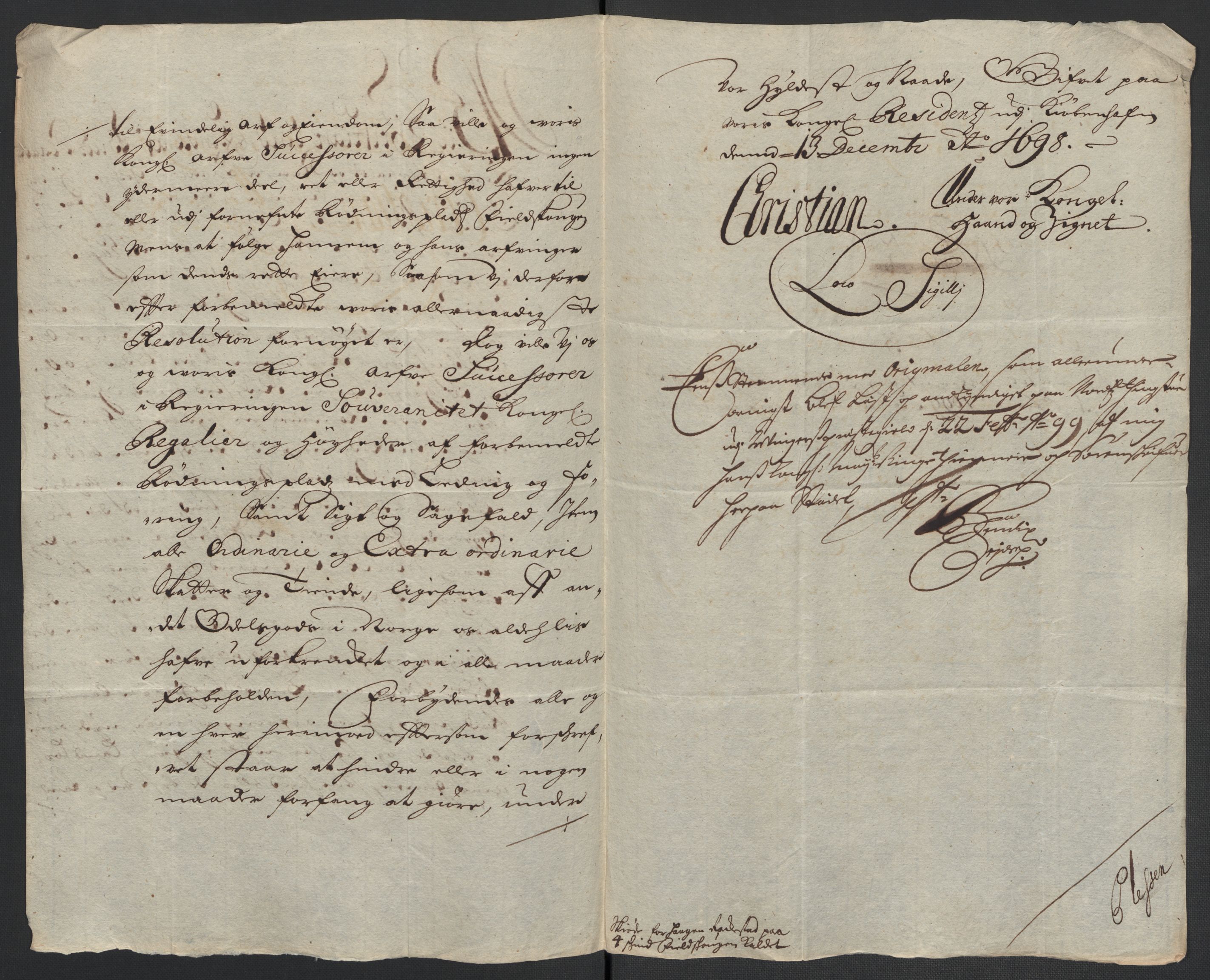 Rentekammeret inntil 1814, Reviderte regnskaper, Fogderegnskap, RA/EA-4092/R13/L0837: Fogderegnskap Solør, Odal og Østerdal, 1699, s. 27