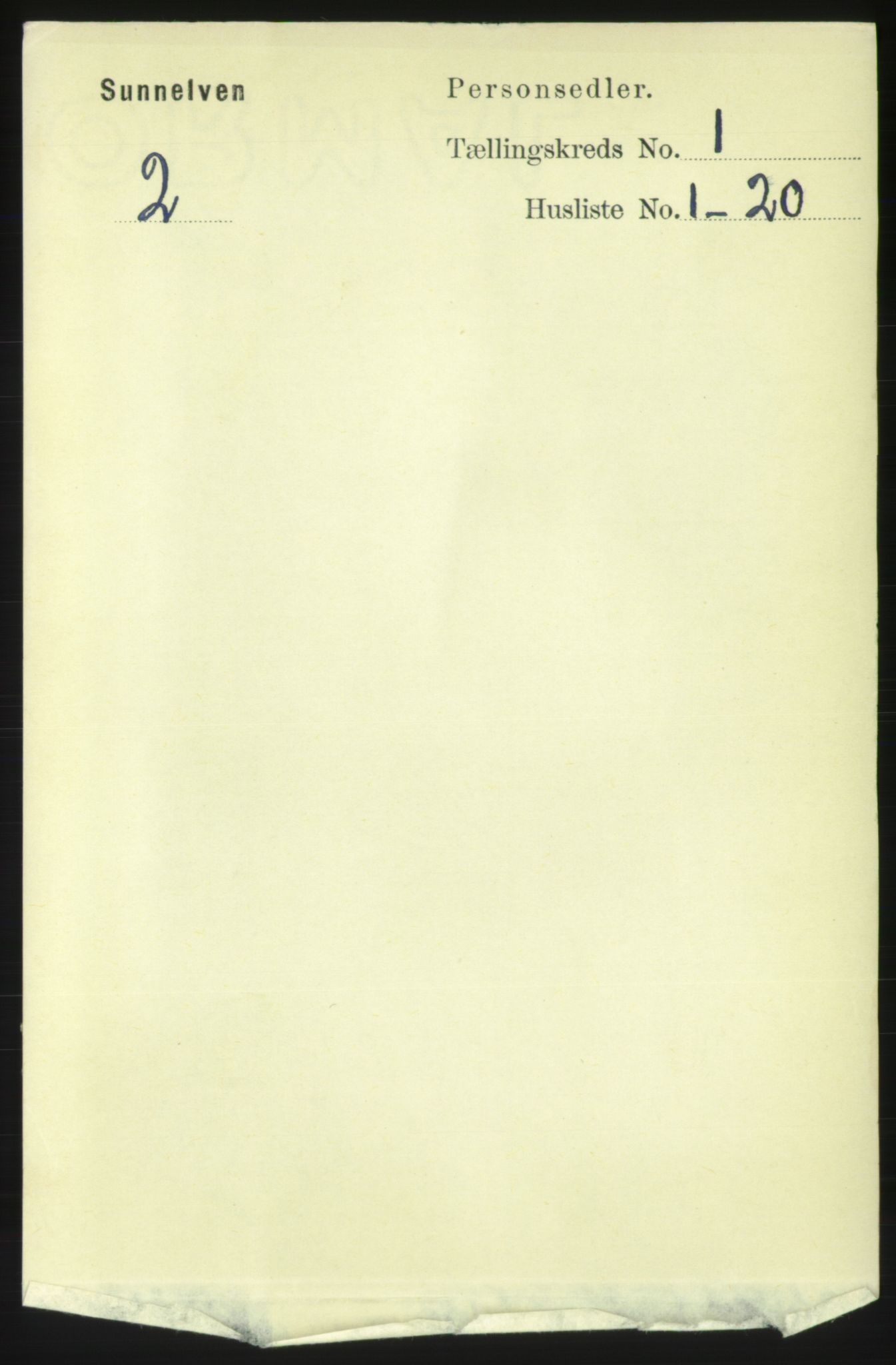 RA, Folketelling 1891 for 1523 Sunnylven herred, 1891, s. 72