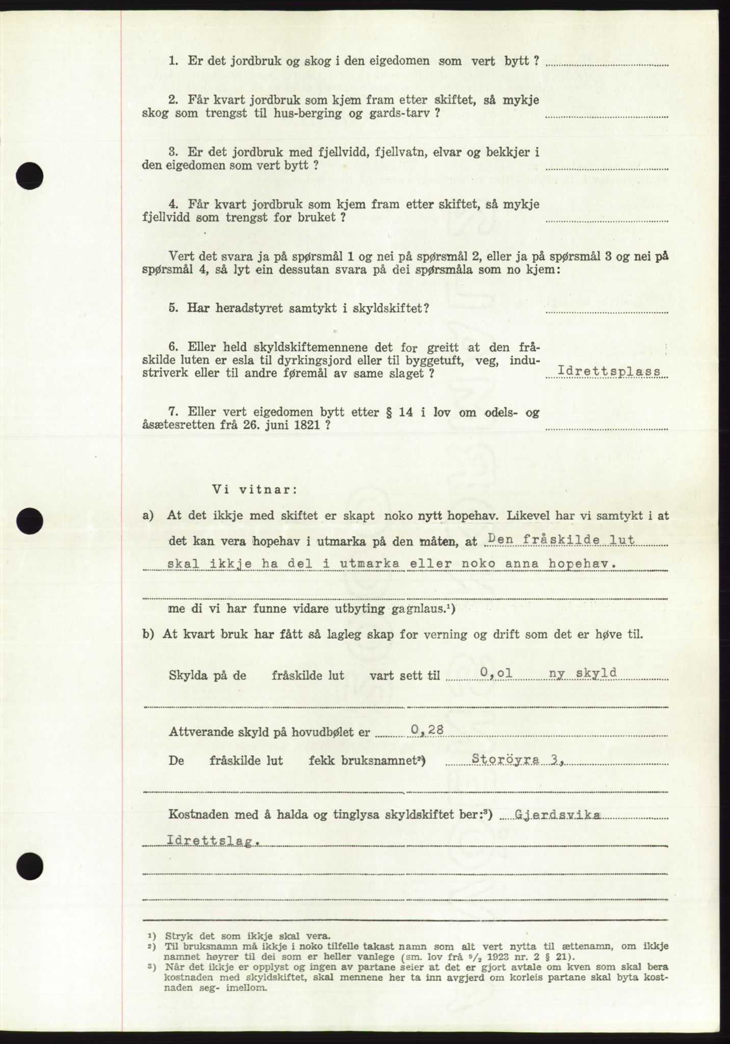 Søre Sunnmøre sorenskriveri, AV/SAT-A-4122/1/2/2C/L0100: Pantebok nr. 26A, 1954-1955, Dagboknr: 896/1955