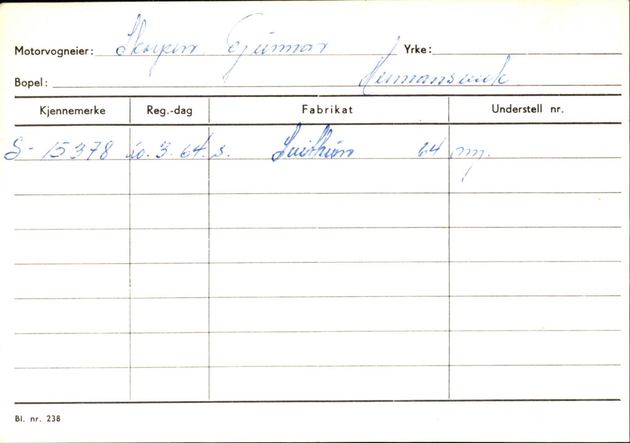 Statens vegvesen, Sogn og Fjordane vegkontor, AV/SAB-A-5301/4/F/L0126: Eigarregister Fjaler M-Å. Leikanger A-Å, 1945-1975, s. 2104