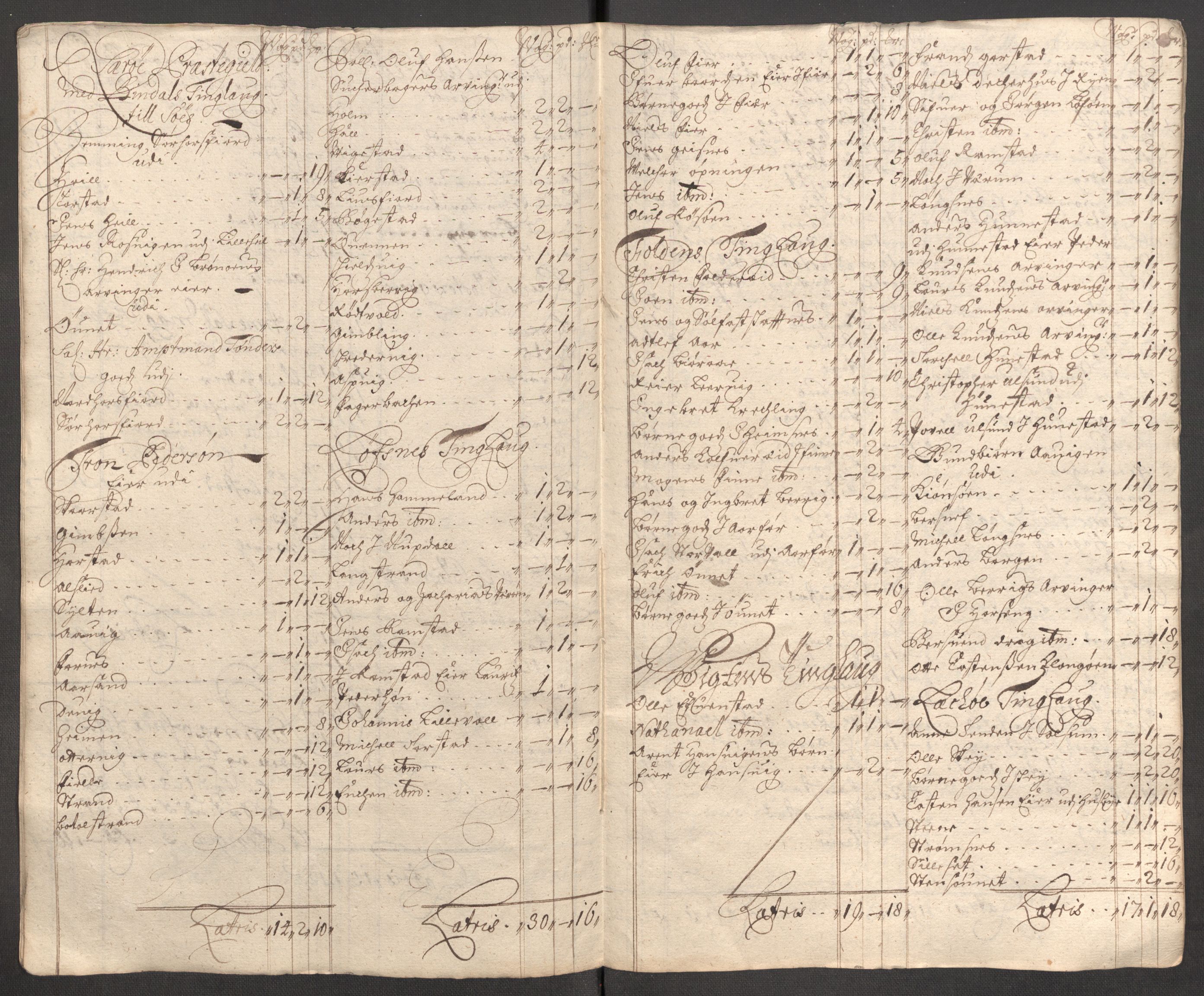 Rentekammeret inntil 1814, Reviderte regnskaper, Fogderegnskap, RA/EA-4092/R64/L4425: Fogderegnskap Namdal, 1696-1698, s. 38
