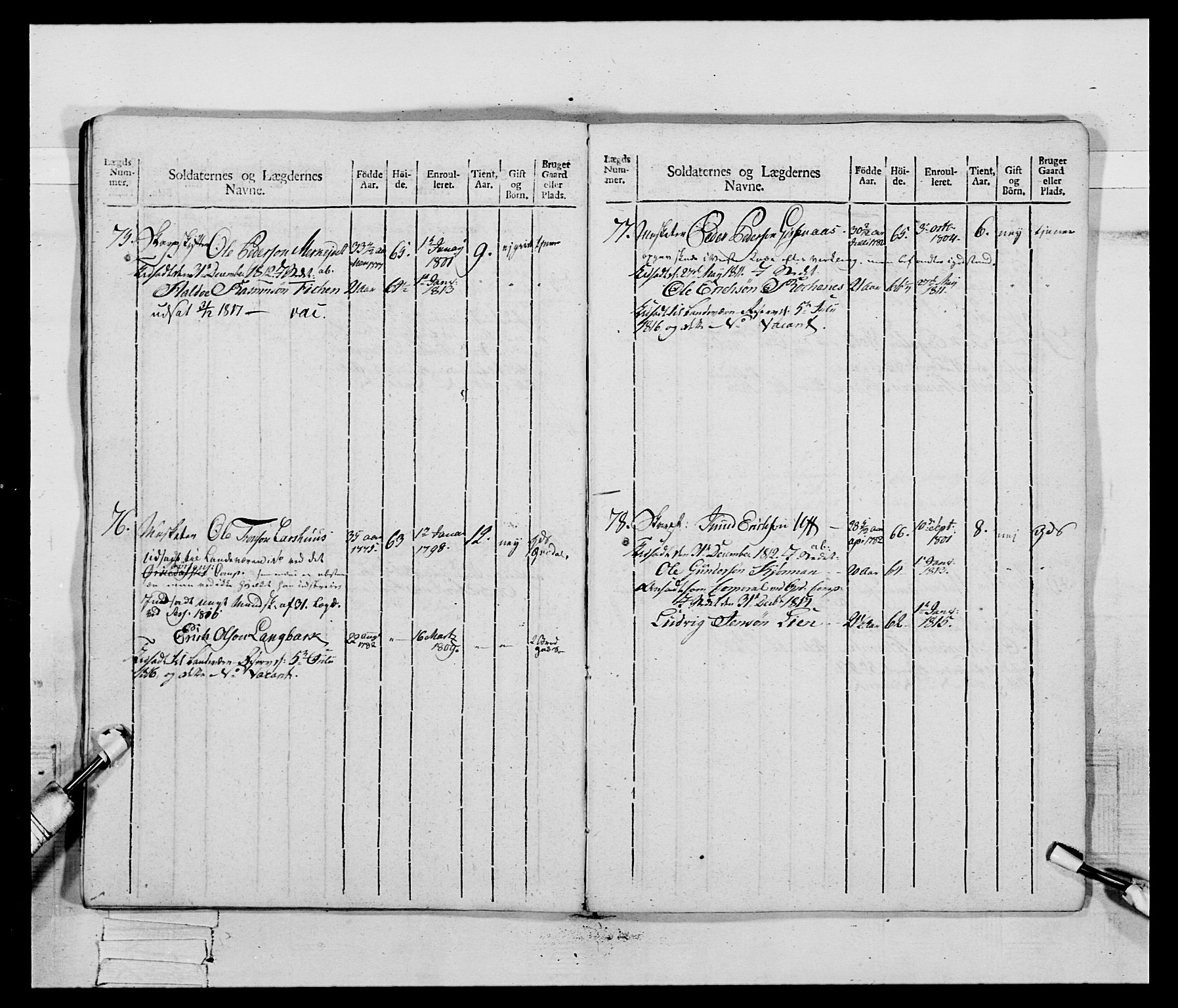 Generalitets- og kommissariatskollegiet, Det kongelige norske kommissariatskollegium, AV/RA-EA-5420/E/Eh/L0083c: 2. Trondheimske nasjonale infanteriregiment, 1810, s. 166