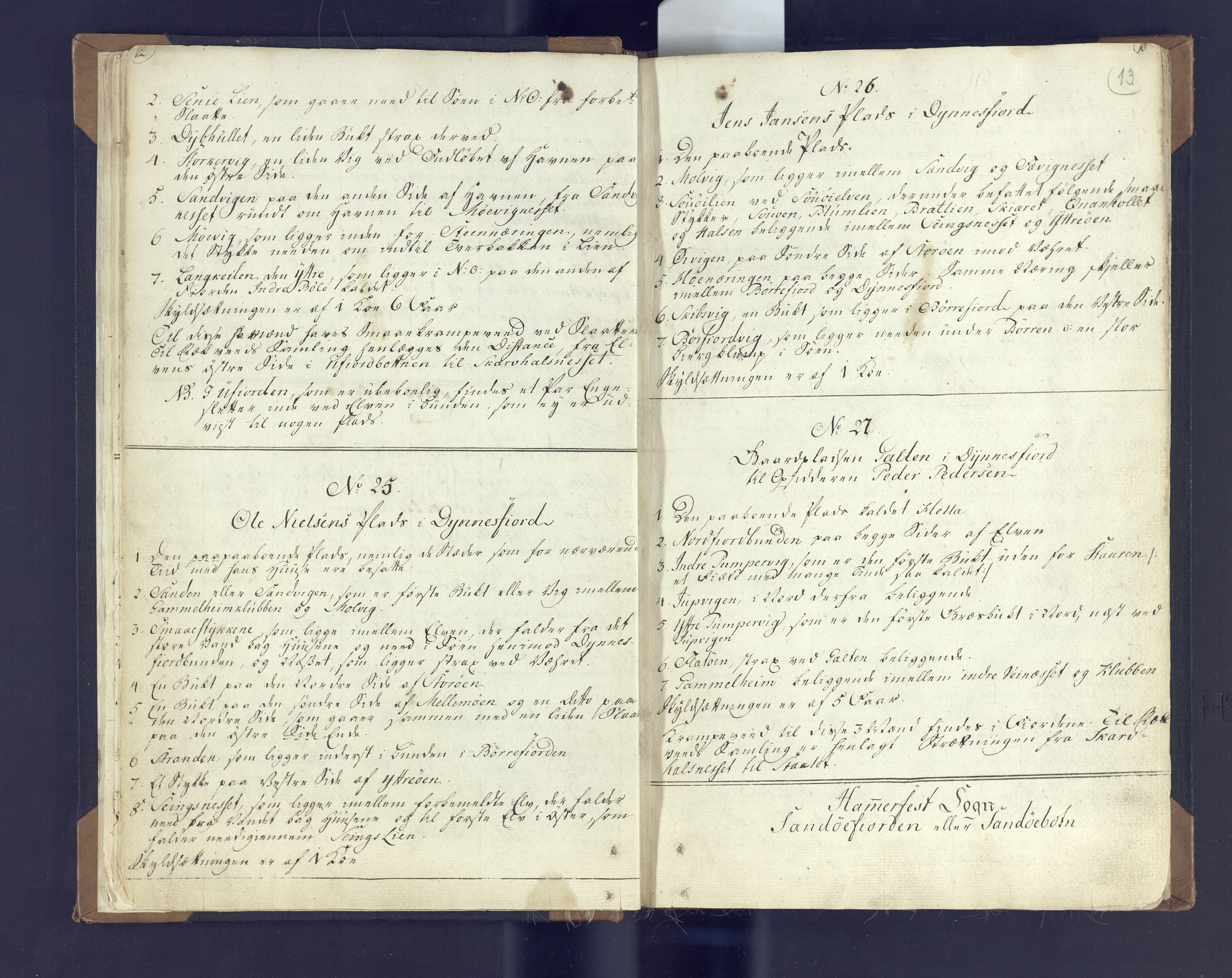 Fylkesmannen i Finnmark, AV/SATØ-S-1120/1Coa/L2882: Landmålerprotokoll (i nærmagasinet/skannet), 1776-1845, s. 10
